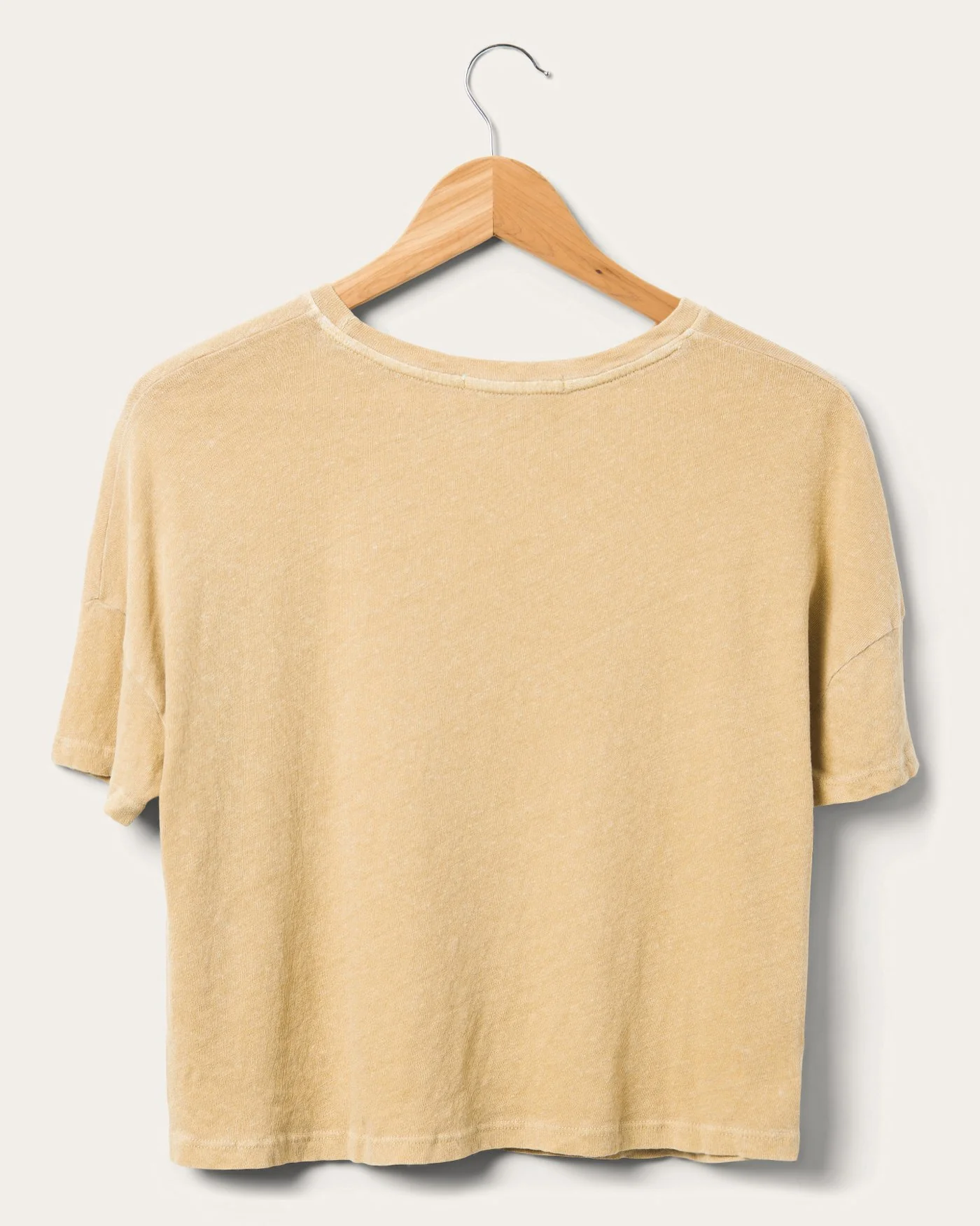 Women's Linen Crop Tee - Image 2
