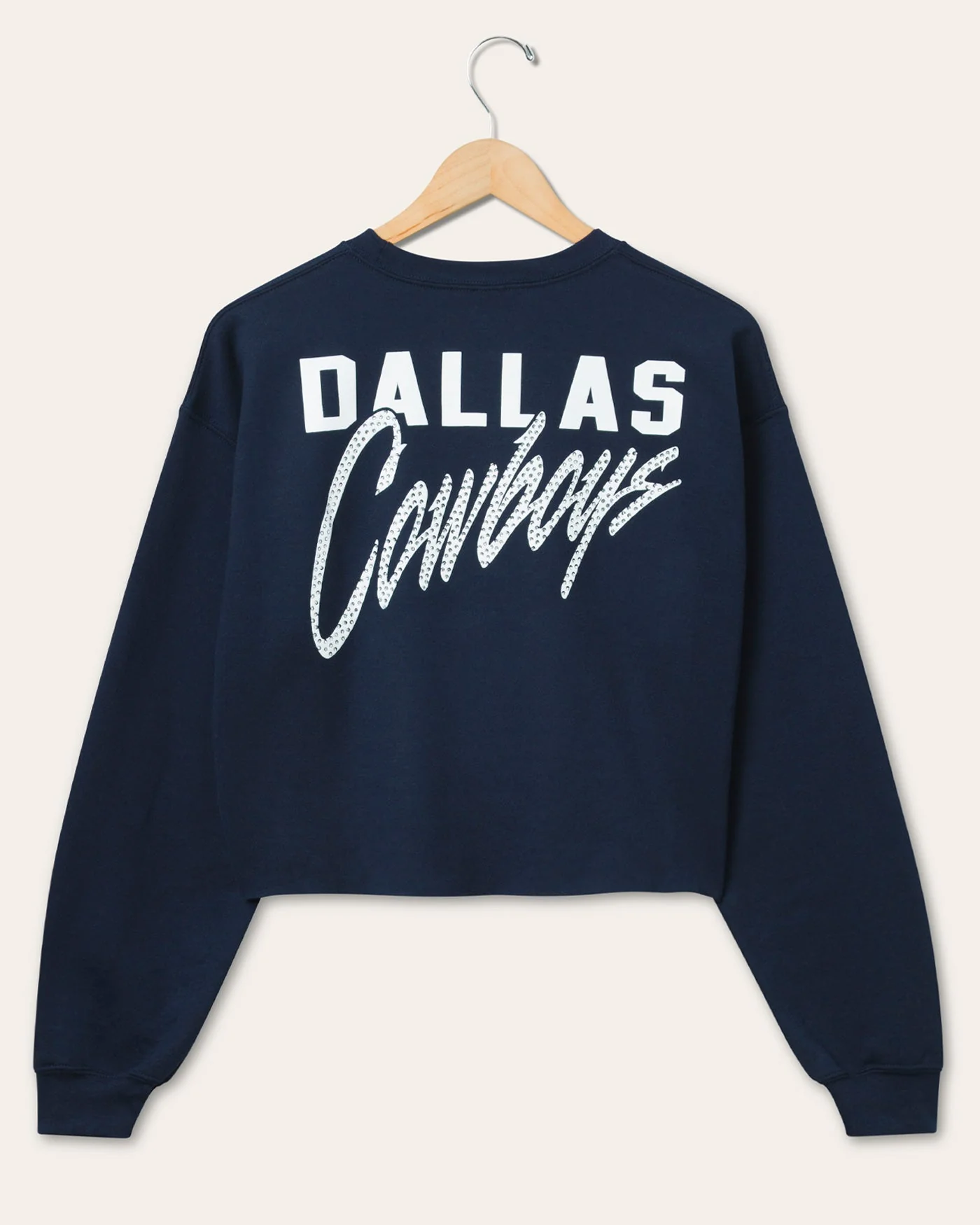 Women's Dallas Cowboys Bling Flea Market Crop Fleece - Image 2