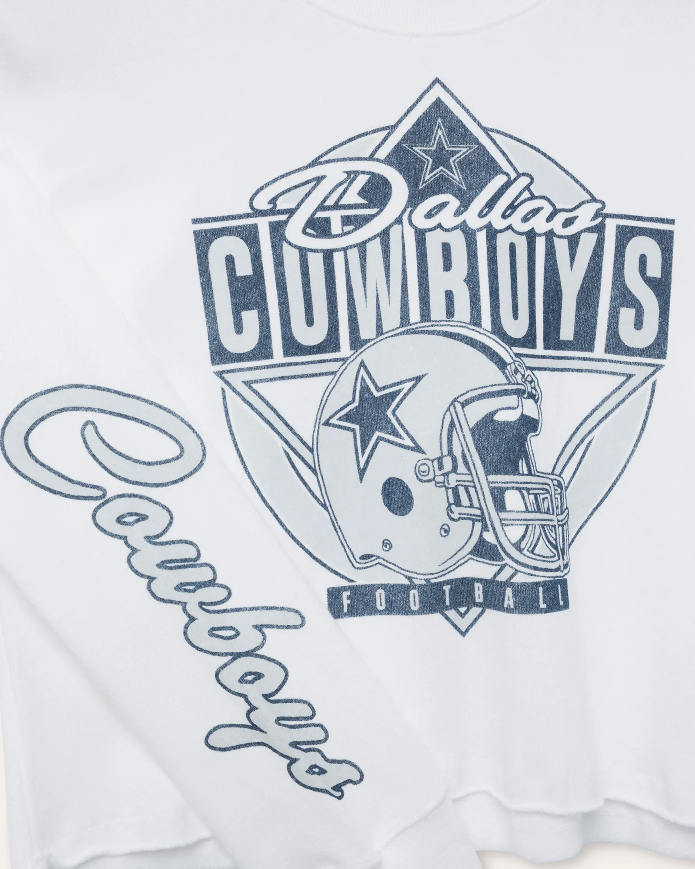 Women's Dallas Cowboys Helmet Crop Fleece - Image 3