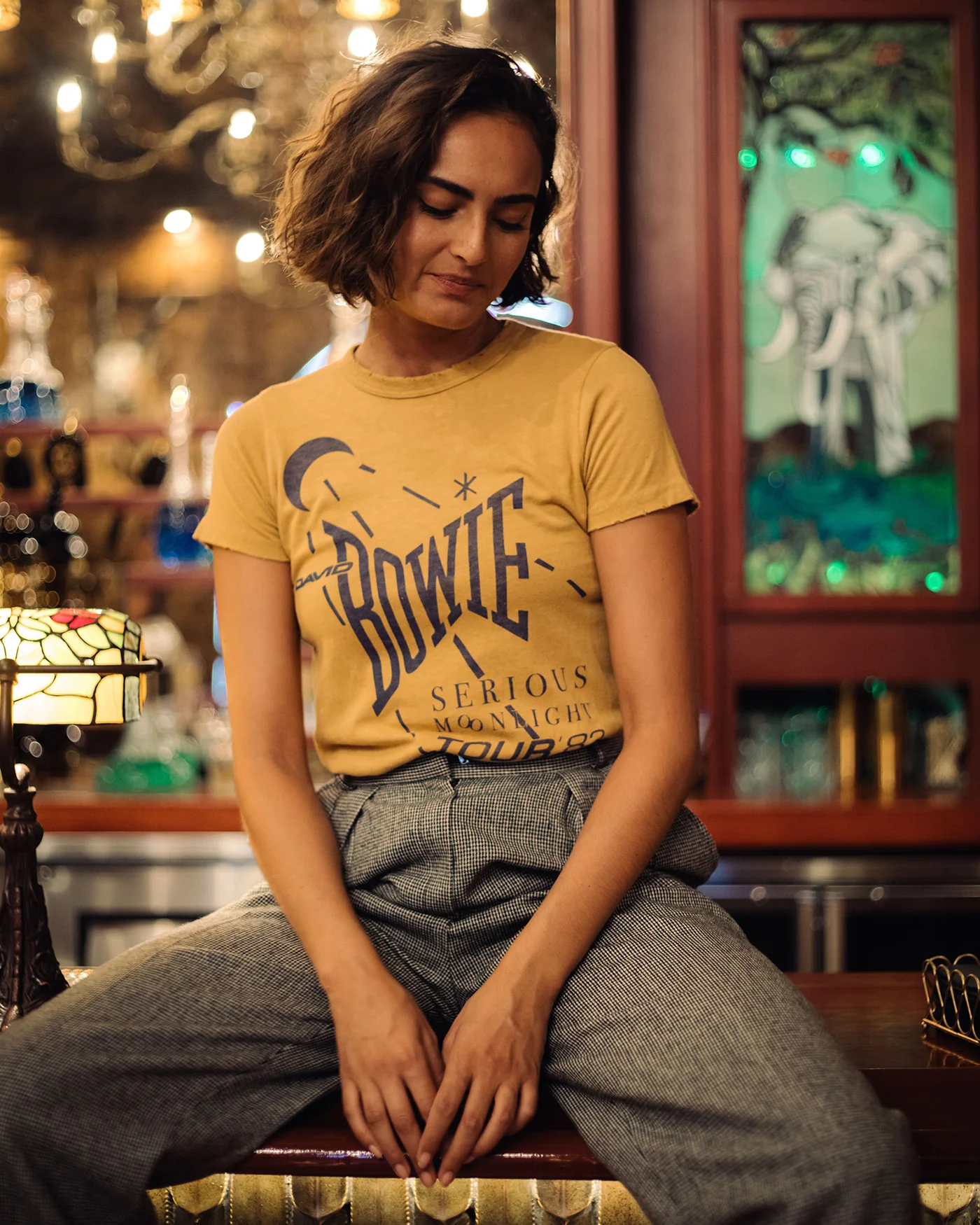 Women's David Bowie US Tour '82 Original Tee - Image 2