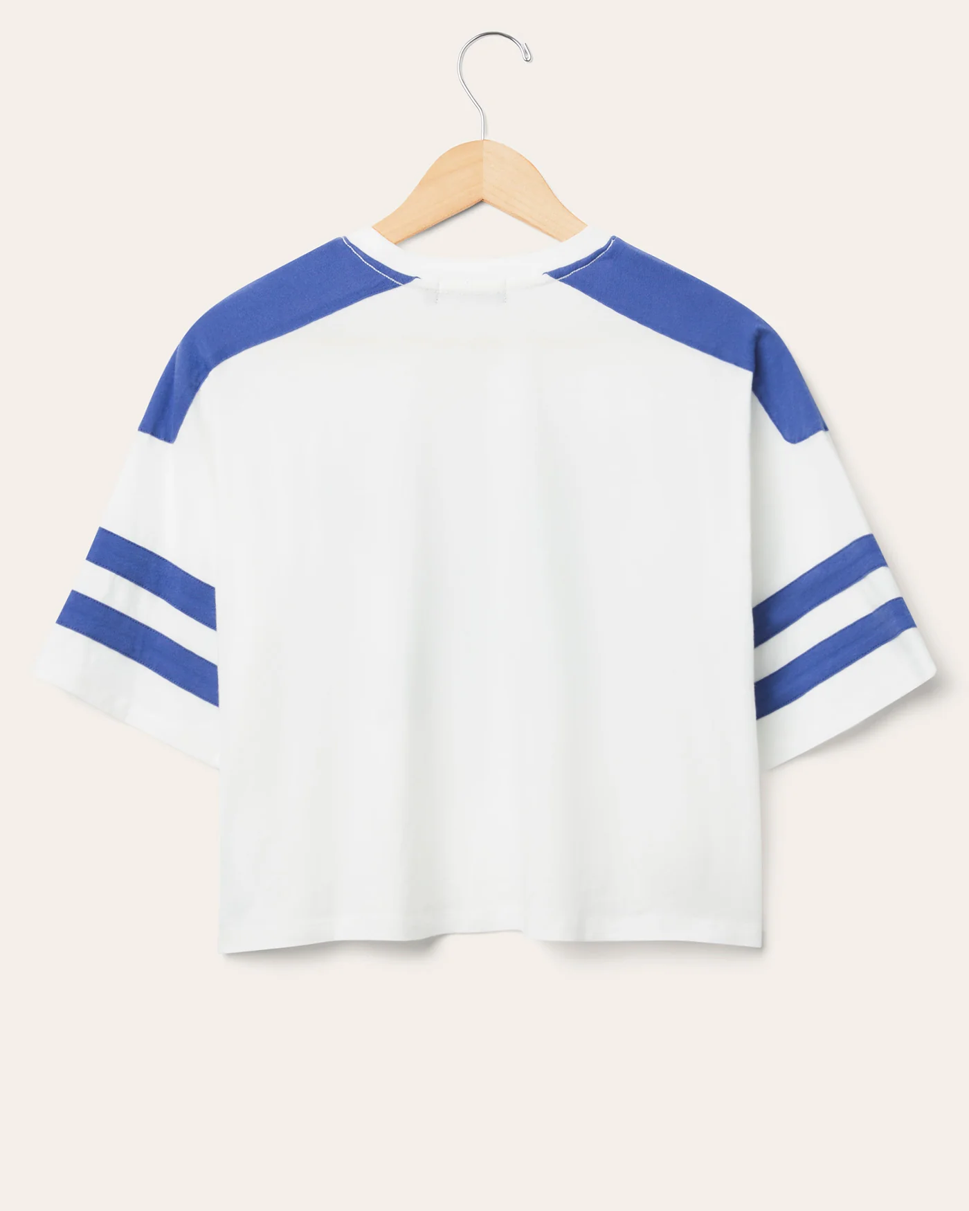 Women's Denver Broncos Striped Crop Tee - Image 2