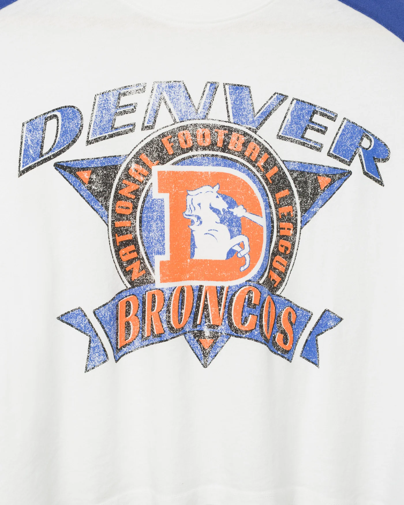 Women's Denver Broncos Striped Crop Tee - Image 3