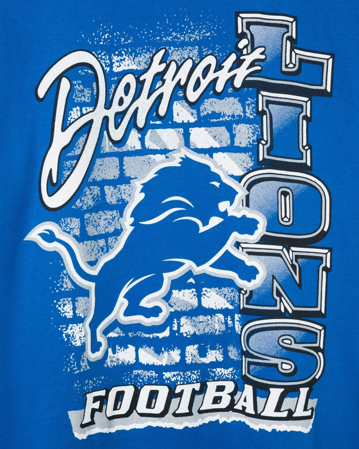 Women's Detroit Lions Brick Vintage Tee - Image 3