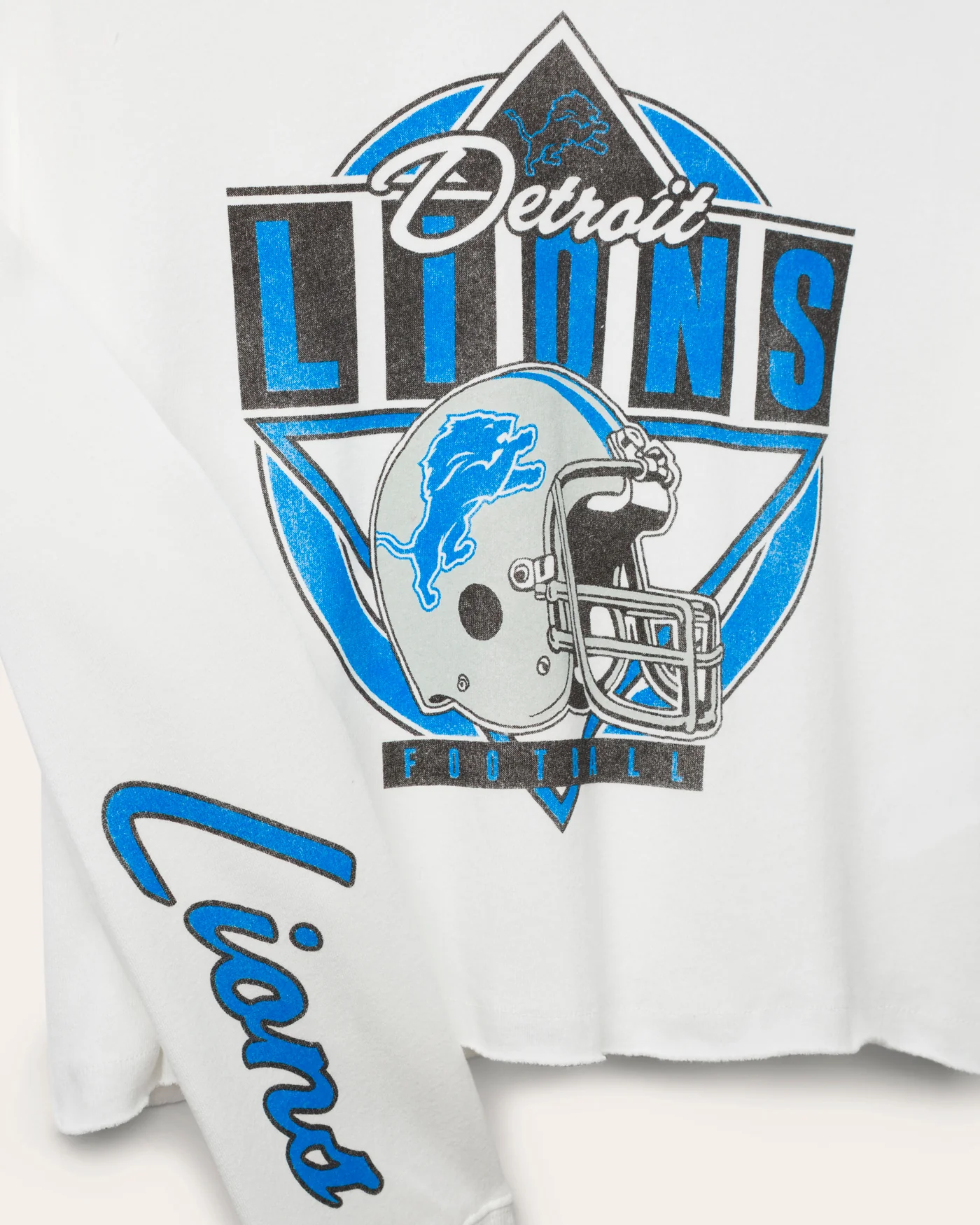 Women's Detroit Lions Helmet Crop Fleece - Image 5