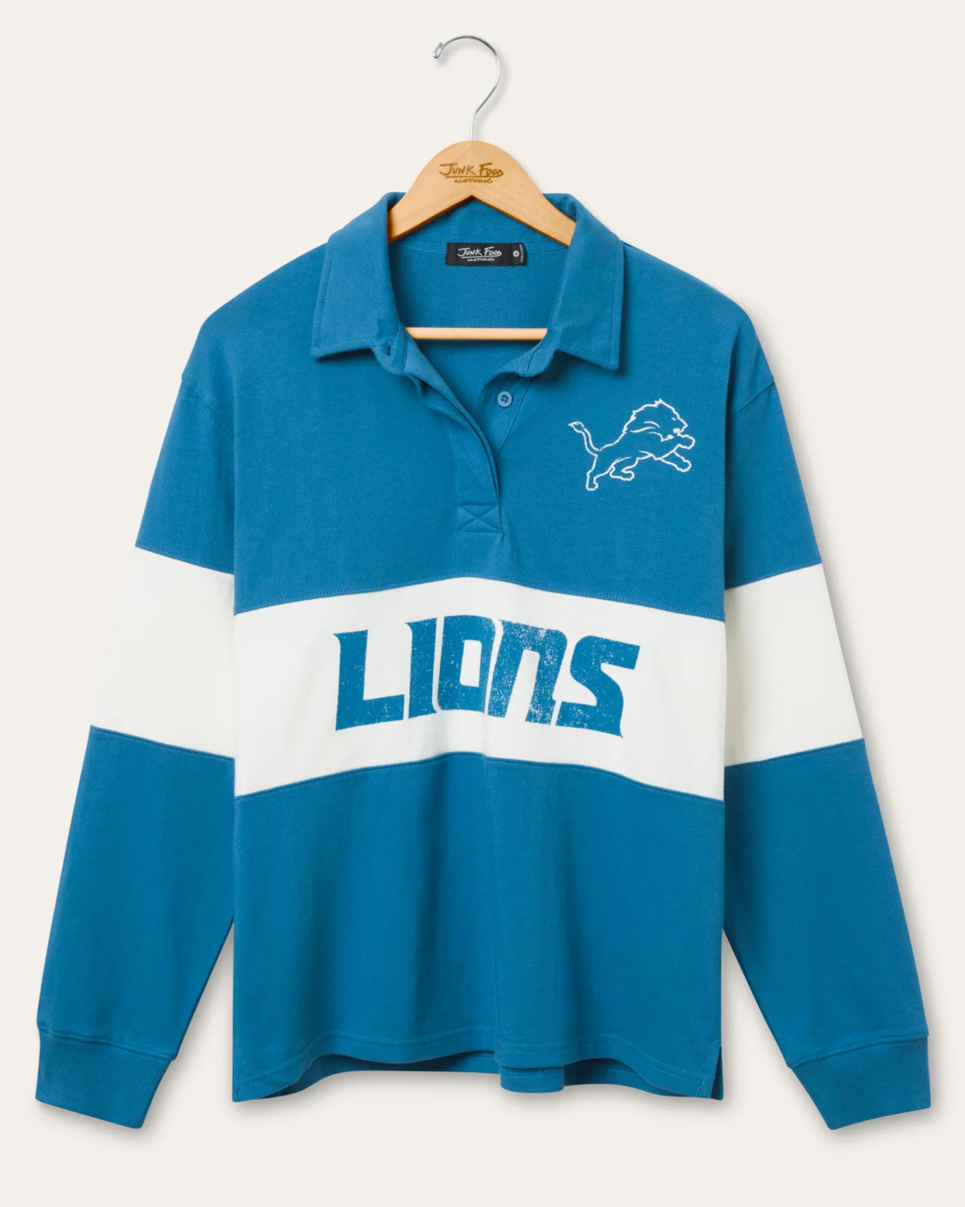 Women's Detroit Lions Rugby Long Sleeve