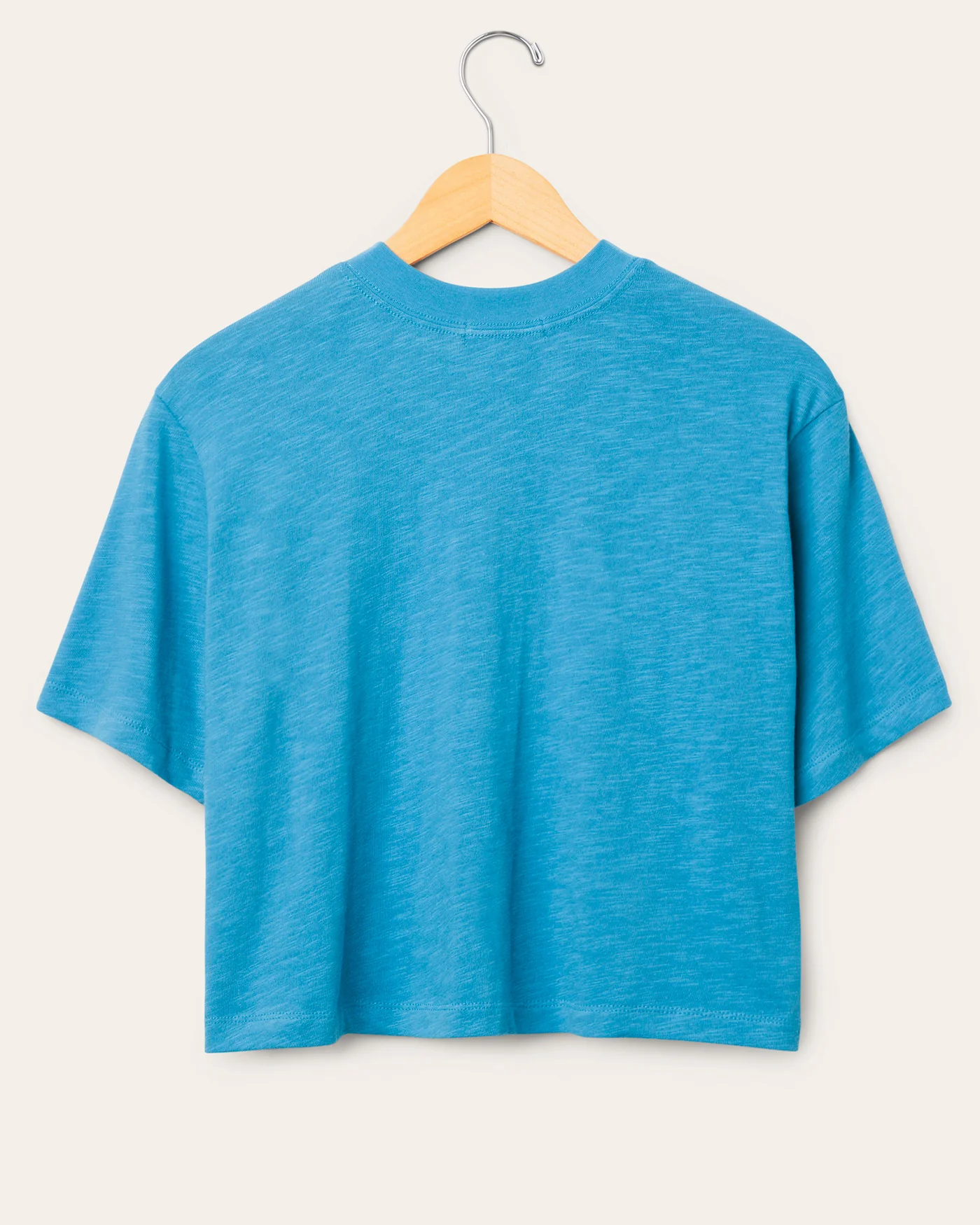 Women's Detroit Lions Thrill Mock Neck Crop Tee - Image 2