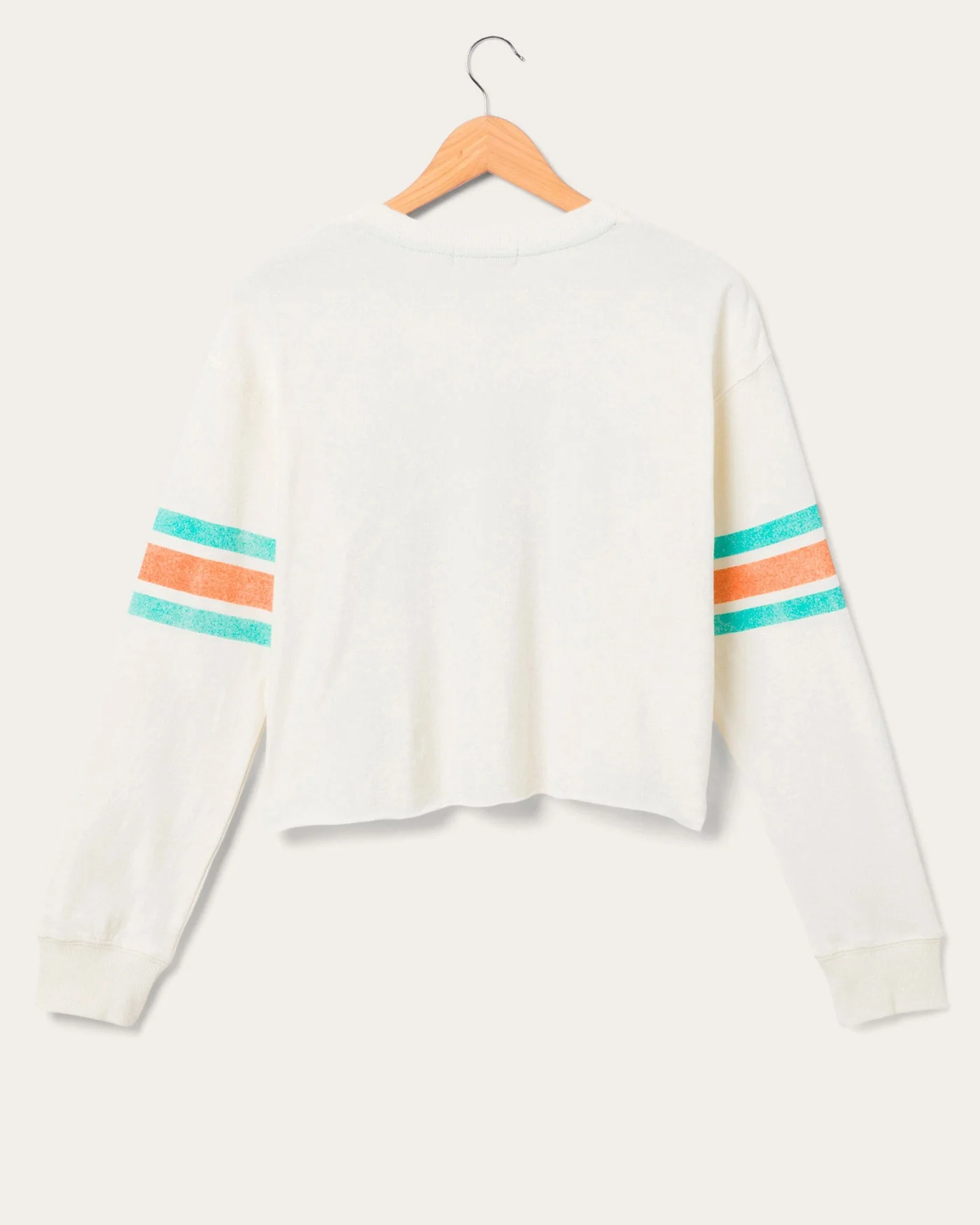 Women's Miami Dolphins Kickoff Crop Crew Fleece - Image 2