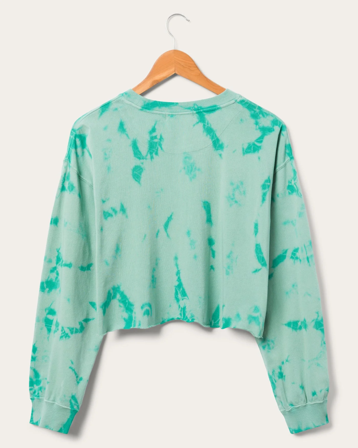 Women's Miami Dolphins Long Sleeve Loose Knit Crop - Image 2