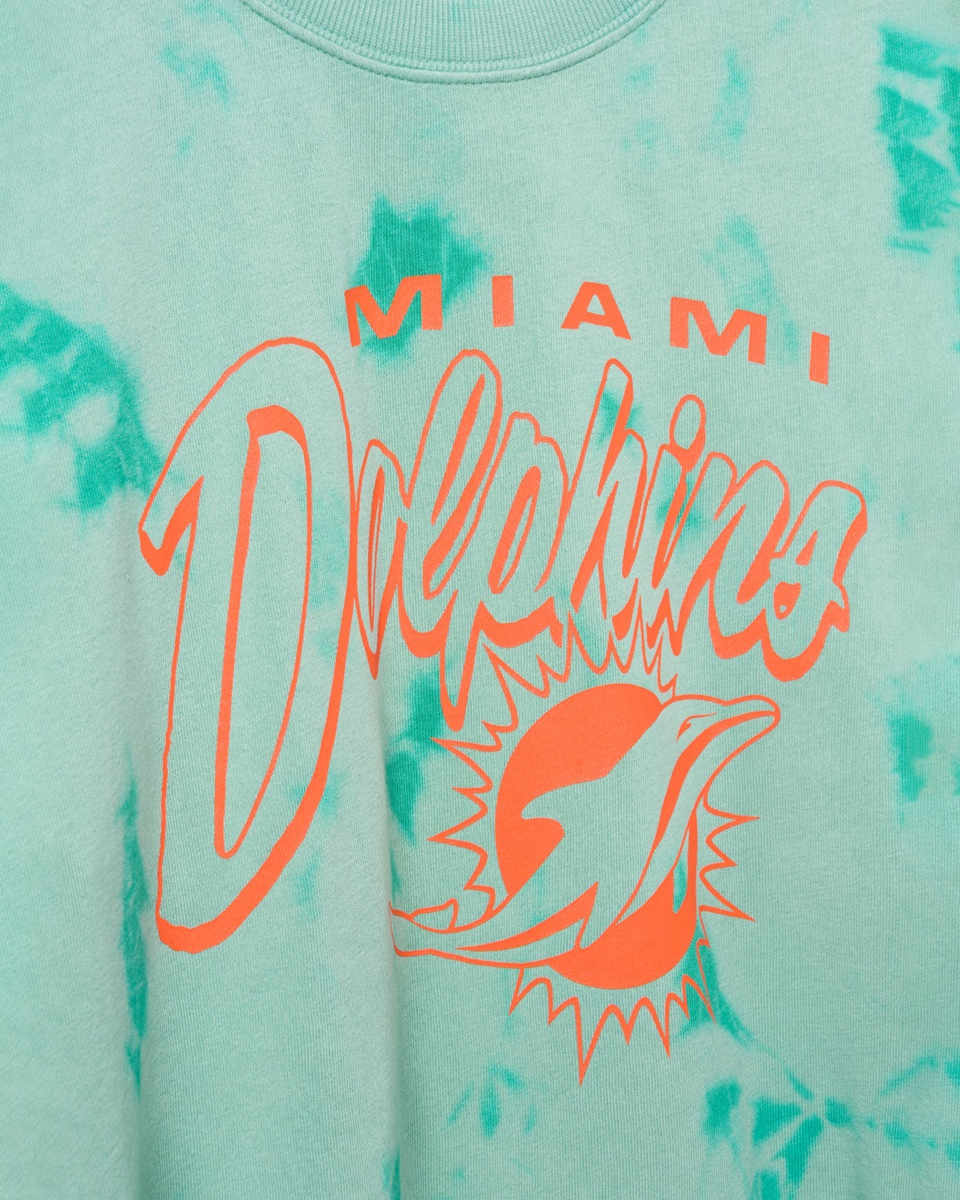 Women's Miami Dolphins Long Sleeve Loose Knit Crop - Image 3