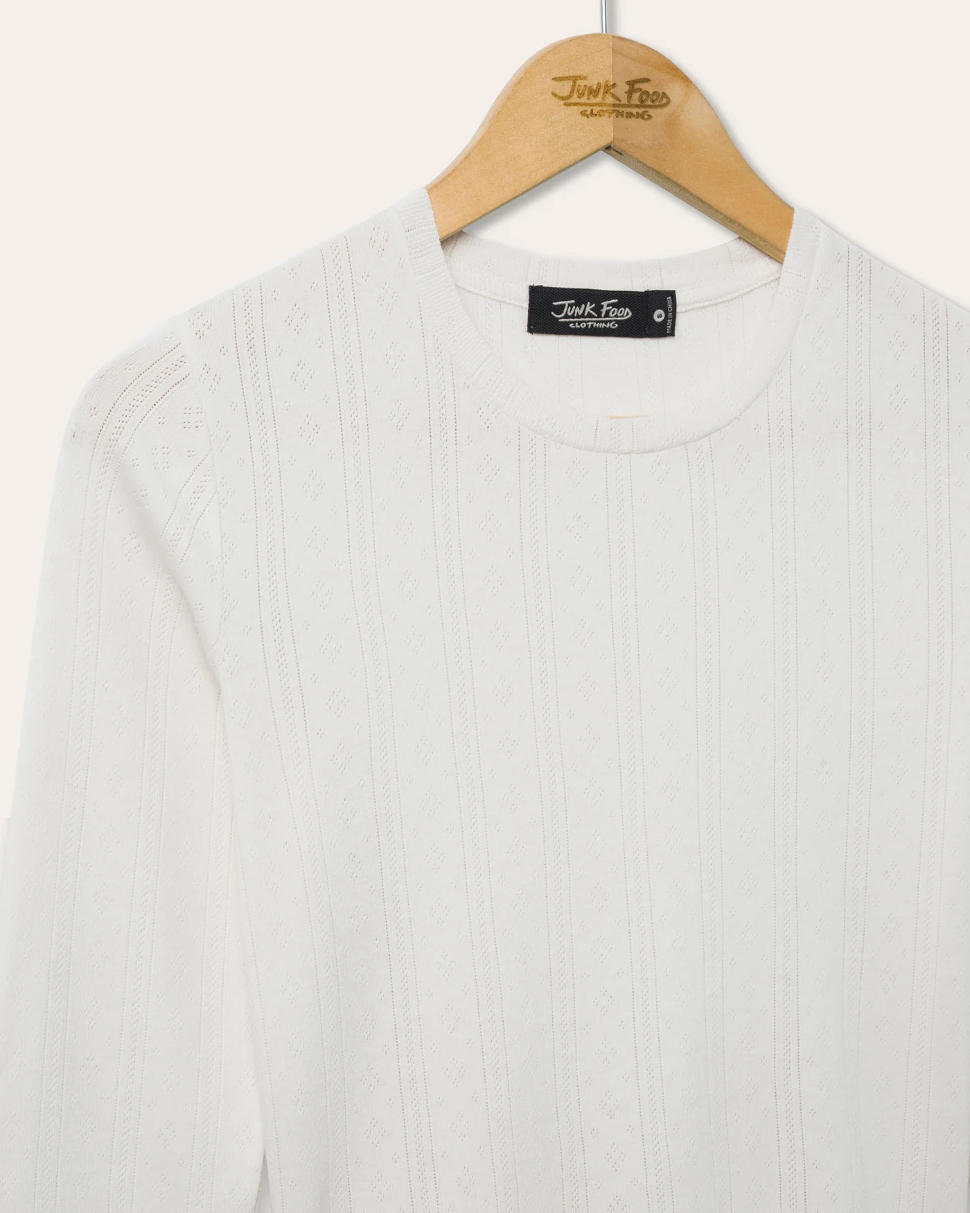 Women's Pointelle Knit Long Sleeve - Image 4