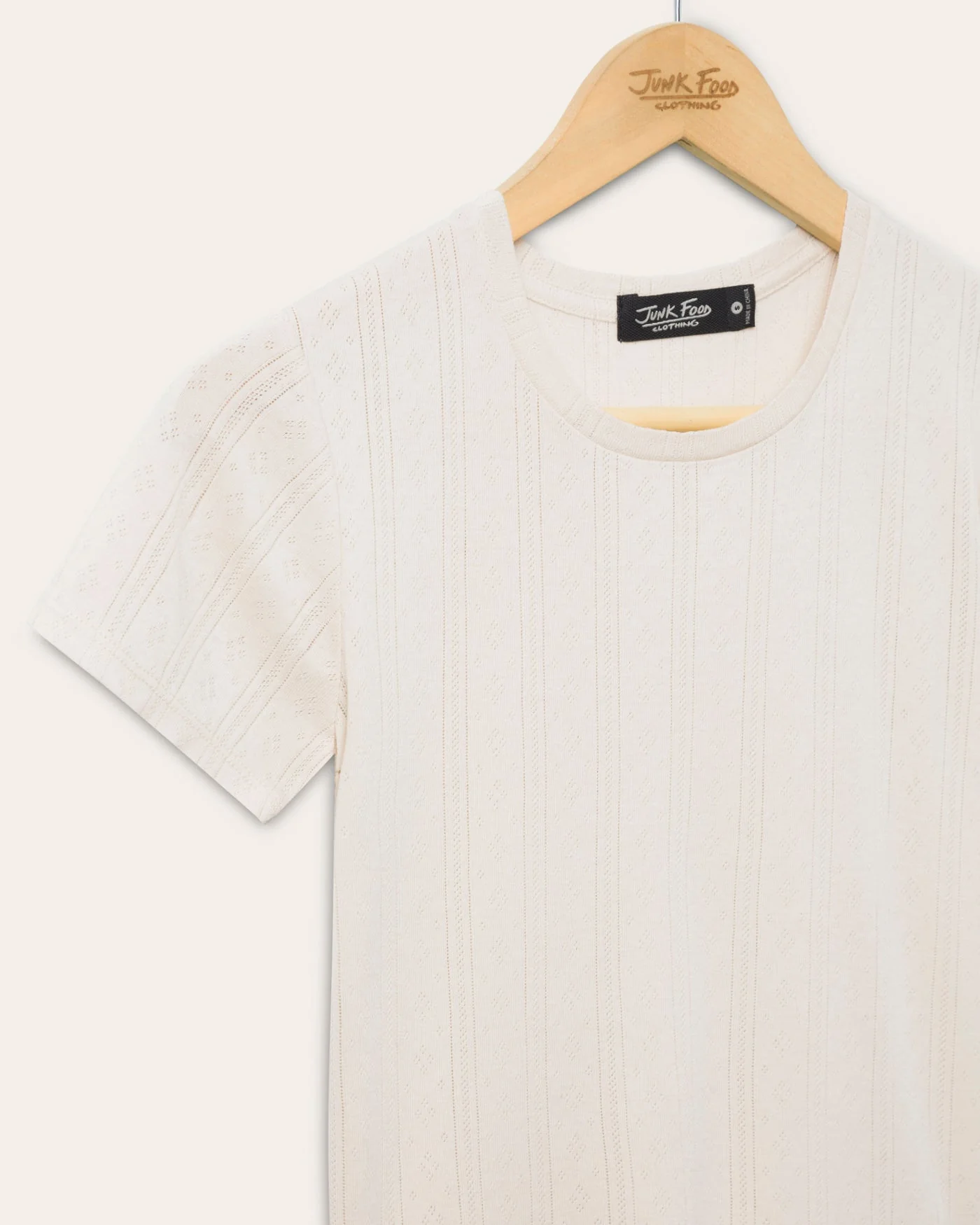 Womens Pointelle Short Sleeve Tee - Image 4