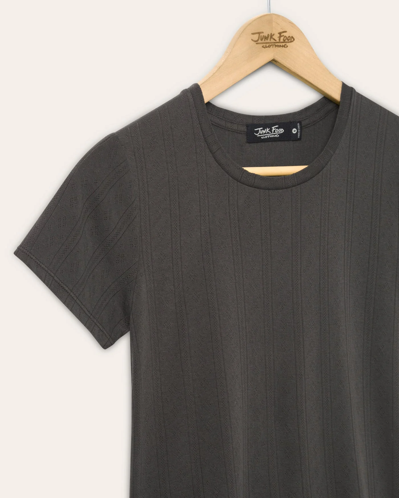 Womens Pointelle Short Sleeve Tee - Image 4