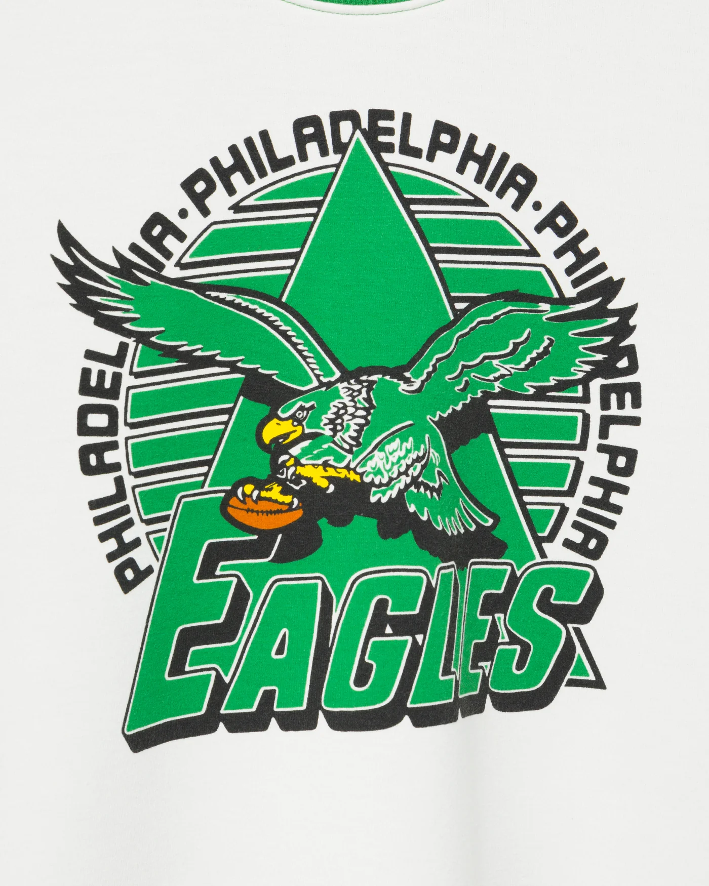 Women's Philadelphia Eagles Color Block Crop Tee - Image 5