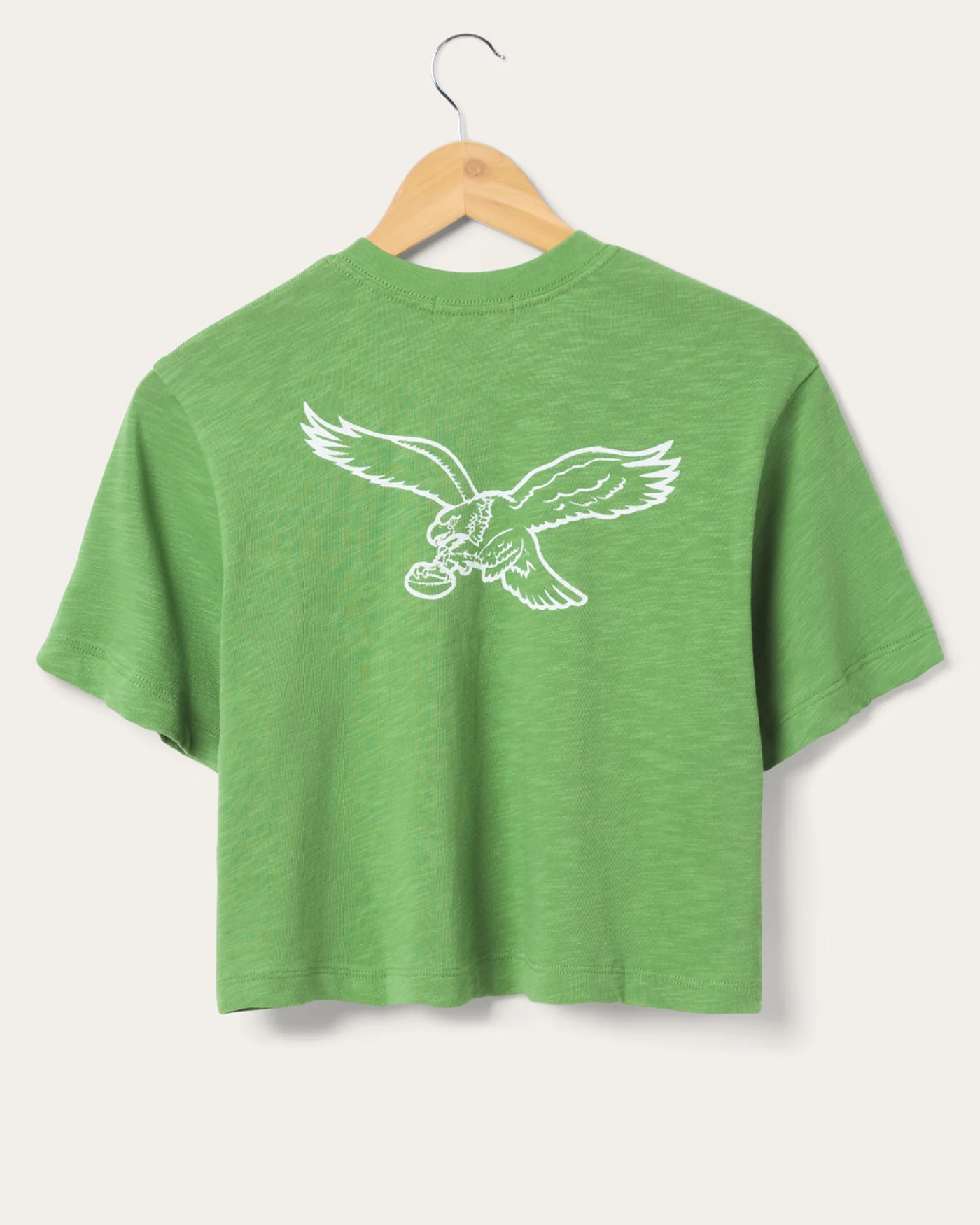 Women's Philadelphia Eagles Dual Threat Mock Neck Crop Tee - Image 4