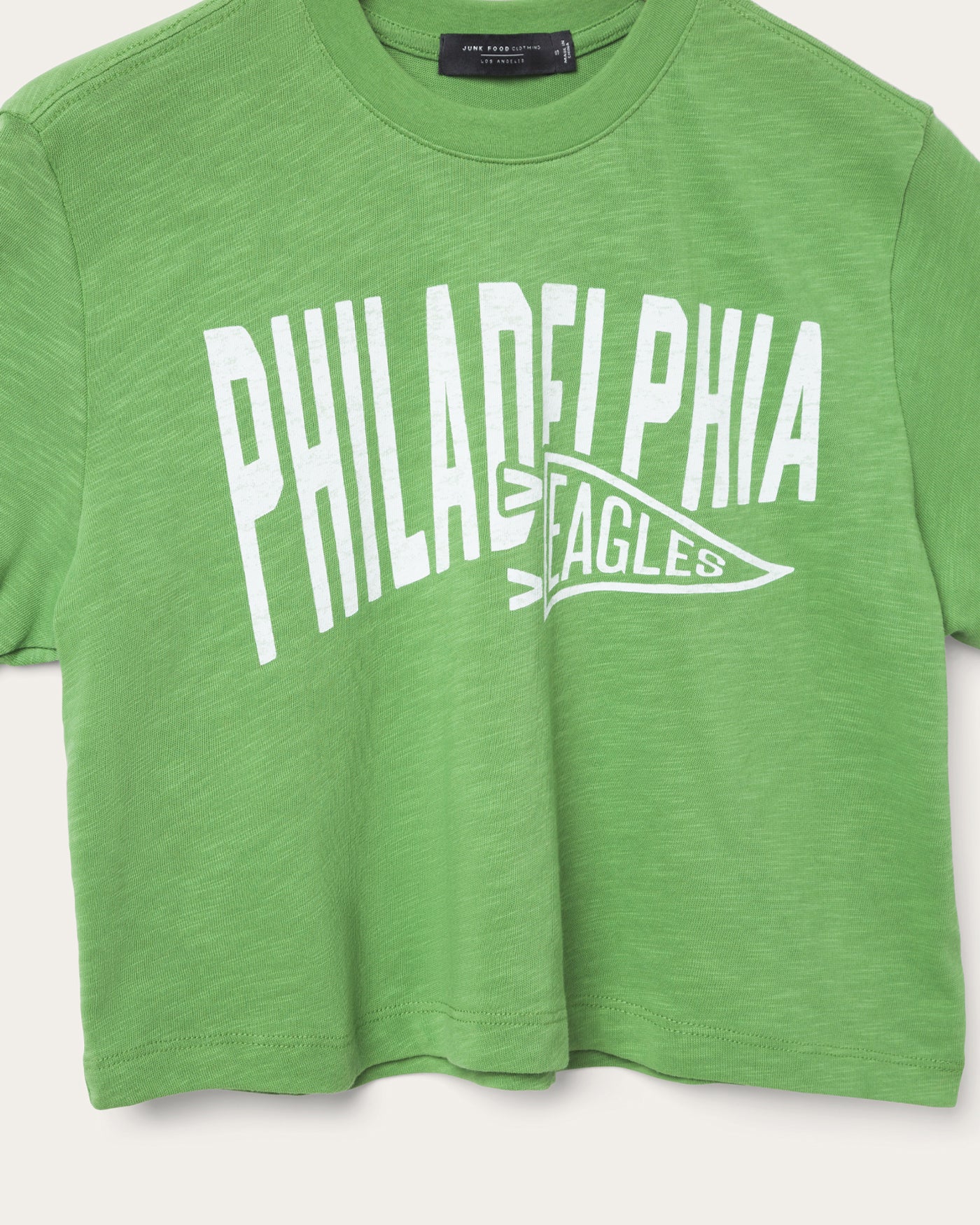 Women's Philadelphia Eagles Dual Threat Mock Neck Crop Tee - Image 5
