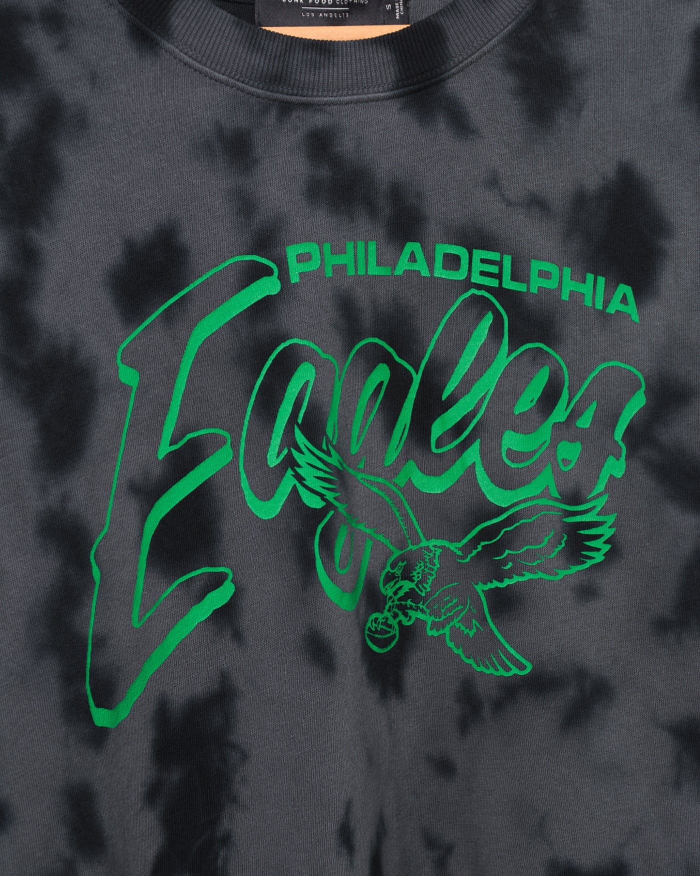 Women's Philadelphia Eagles Long Sleeve Loose Knit Crop - Image 3