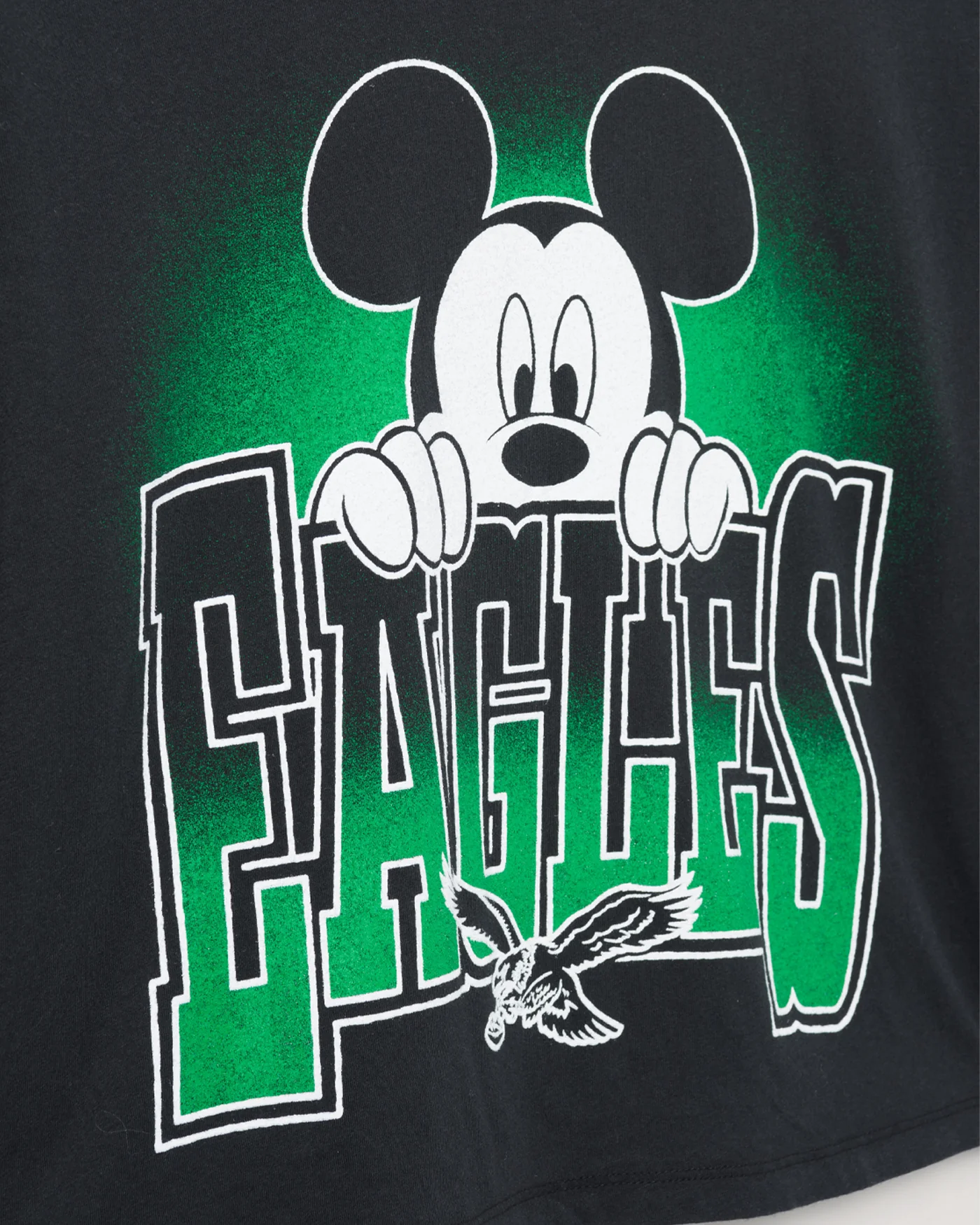 Women's Philadelphia Eagles Mickey Hang on Crop Long Sleeve - Image 4