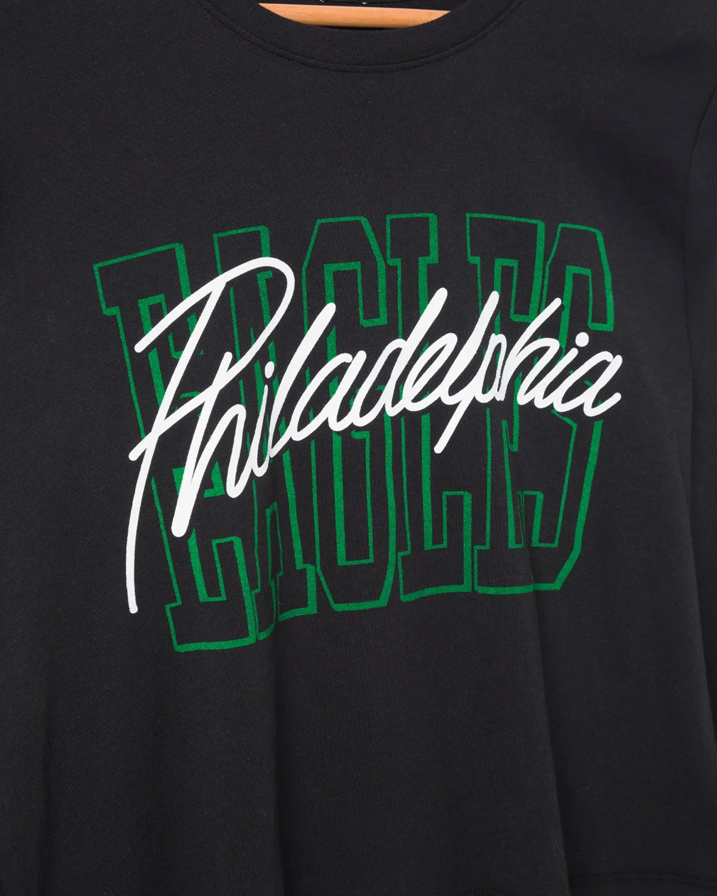 Women's Philadelphia Eagles Timeout Long Sleeve Crop - Image 3