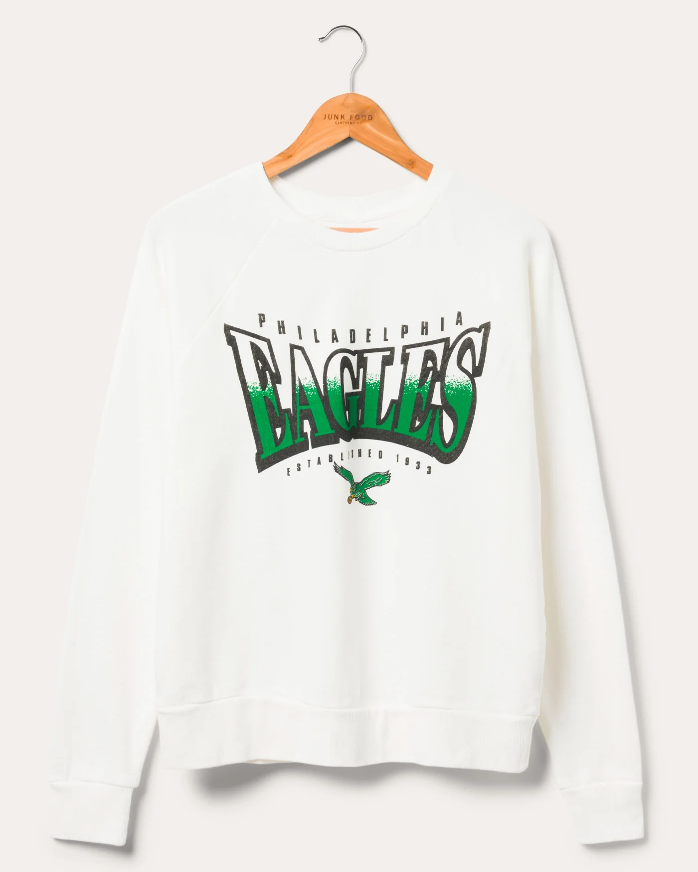 Women's Philadelphia Eagles Vintage Raglan Pullover