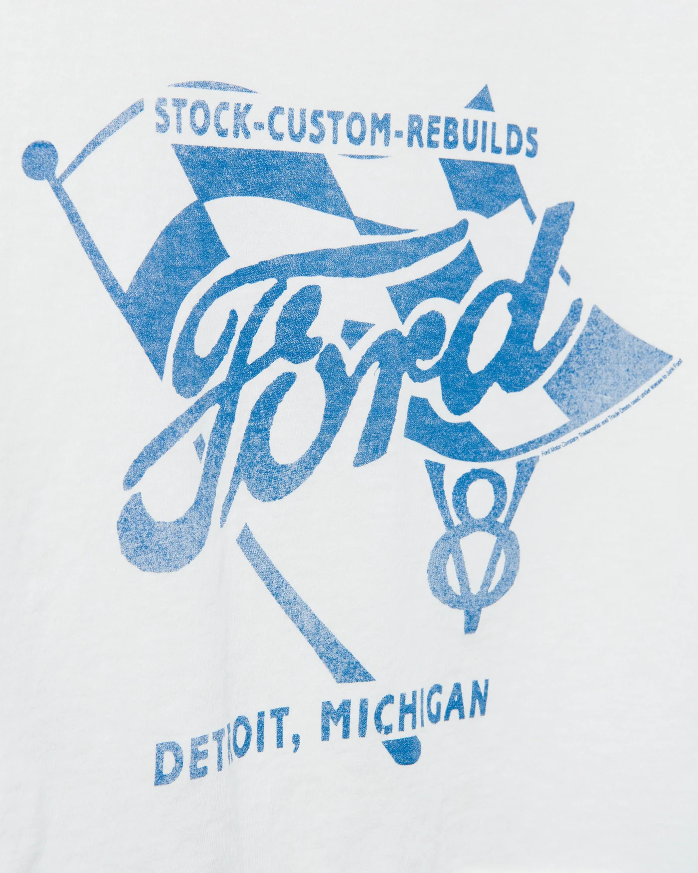 Women's Ford Flag Flea Market Crop Tee - Image 3