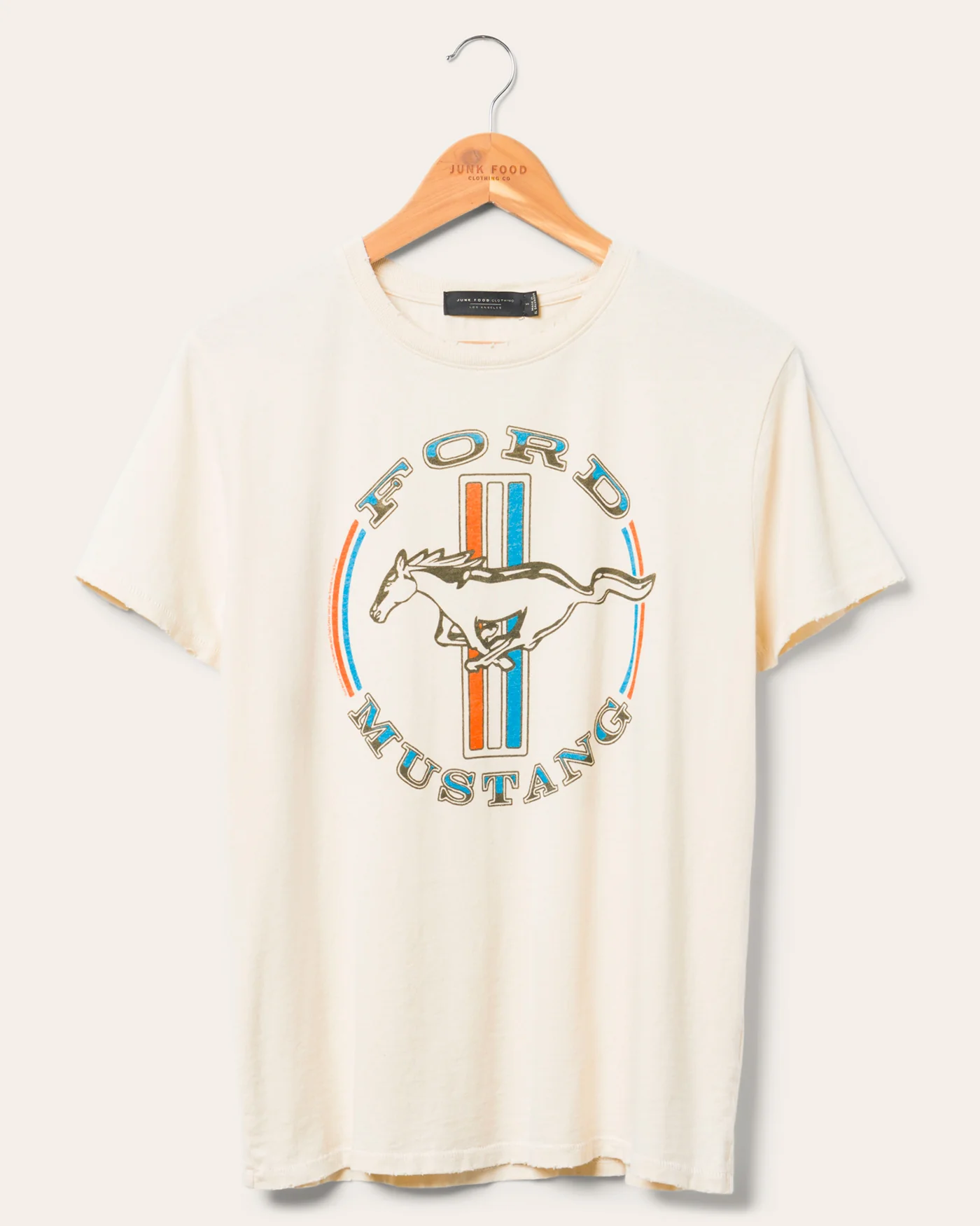 Women's Ford Mustang Stripe Vintage Tee