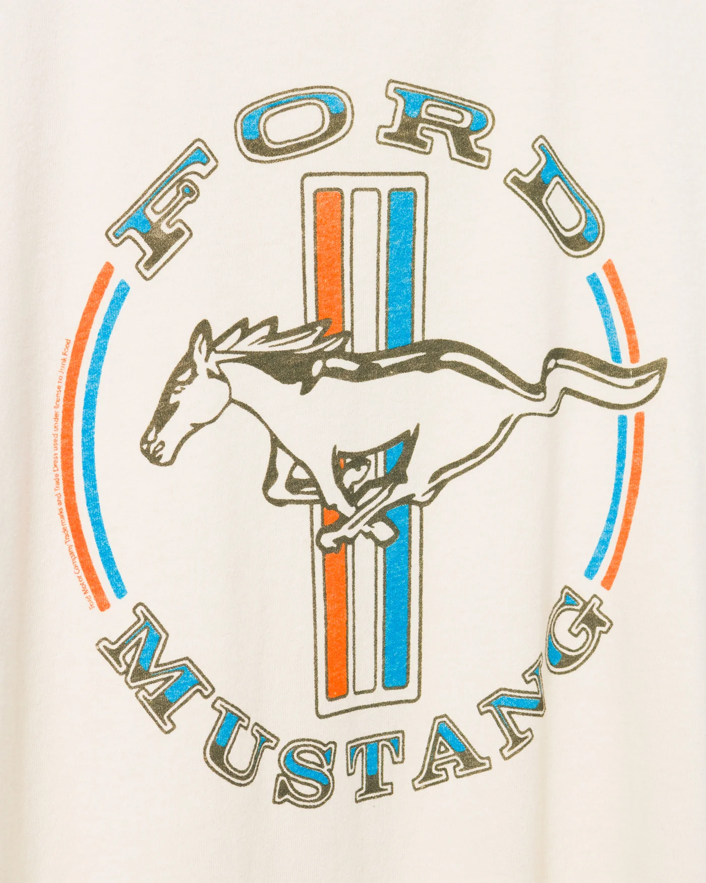 Women's Ford Mustang Stripe Vintage Tee - Image 3
