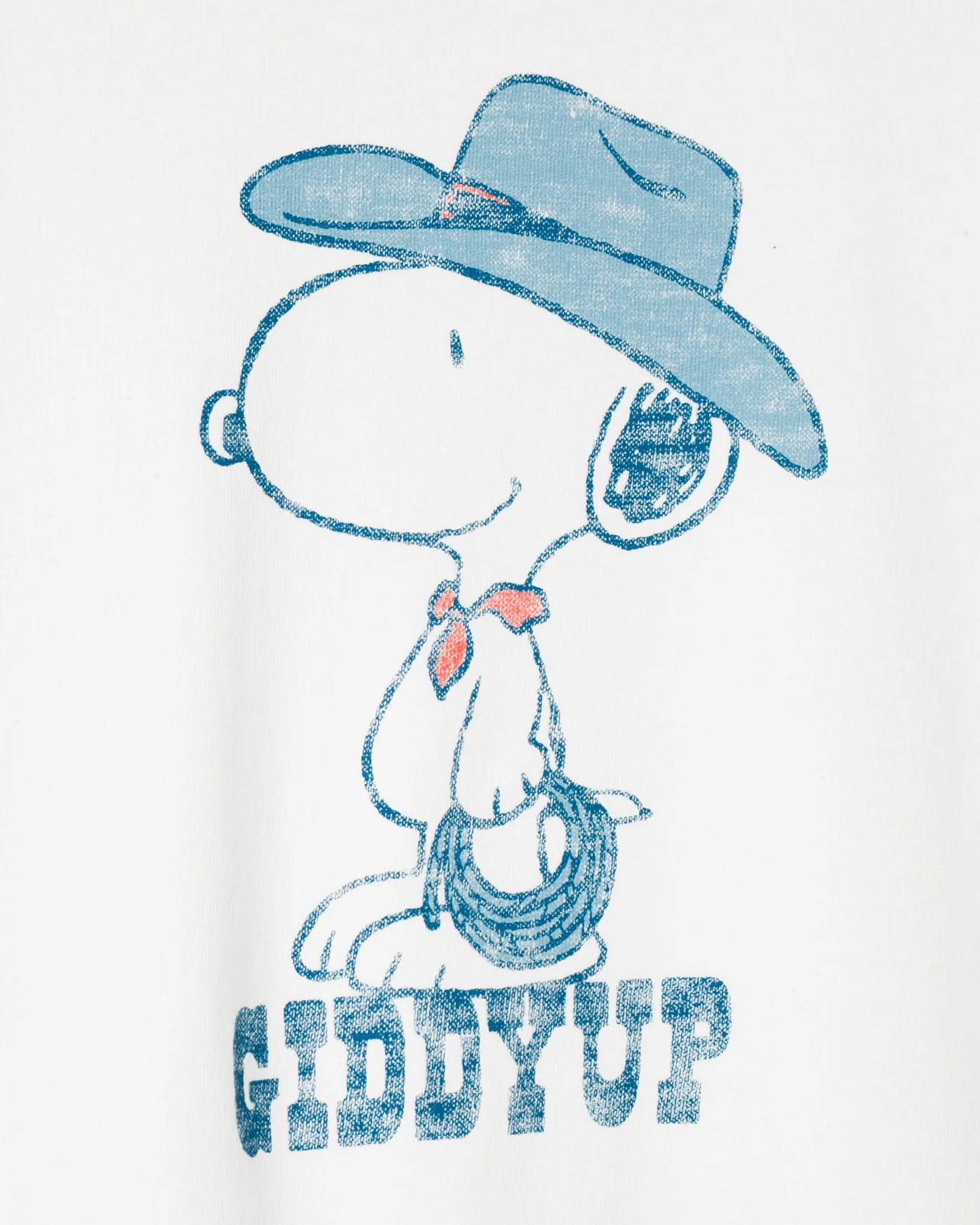 Women's Giddy Up Snoopy Vintage Baby Tee - Image 3