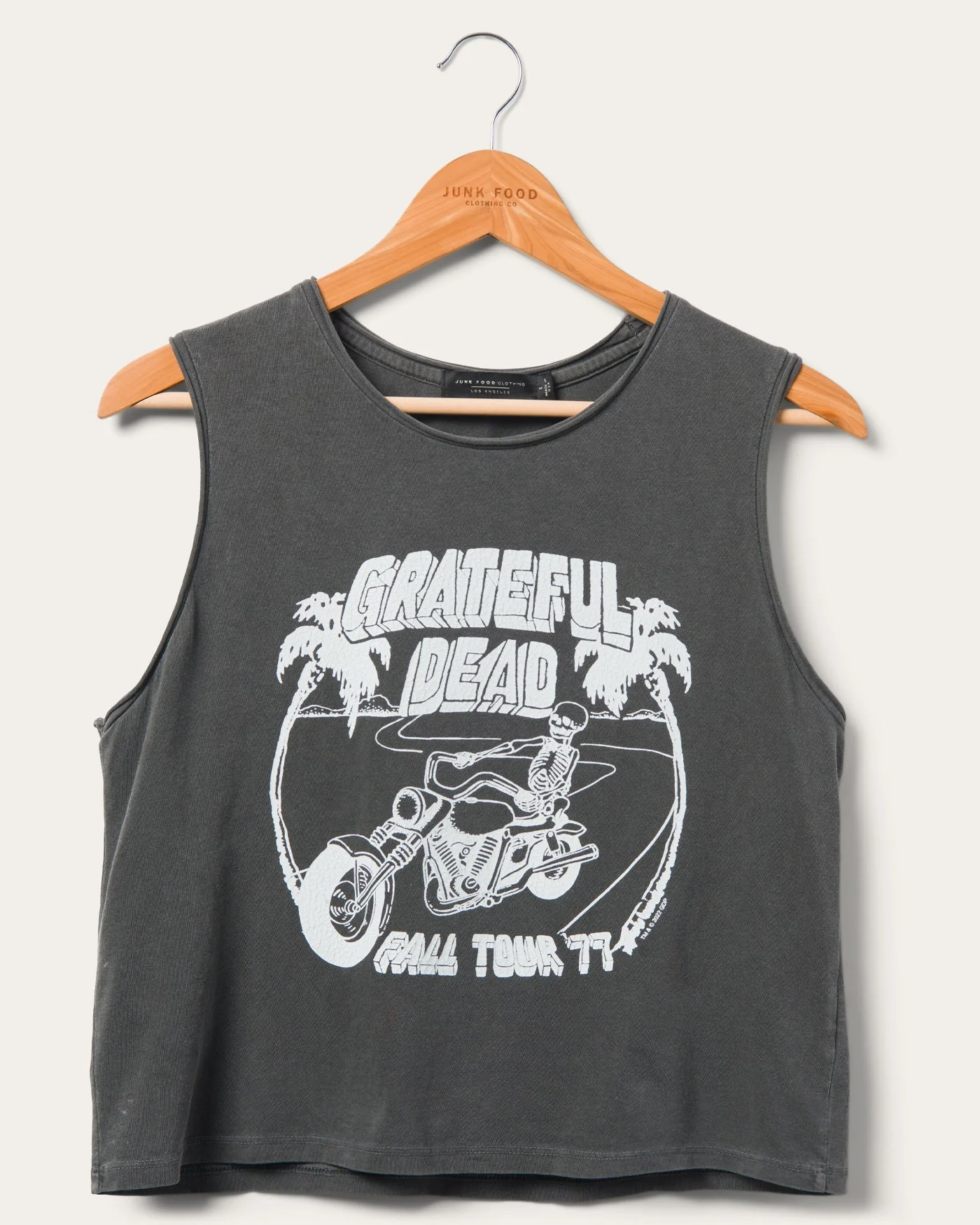 Women's Grateful Dead 1977 Tour Cropped Muscle Tank