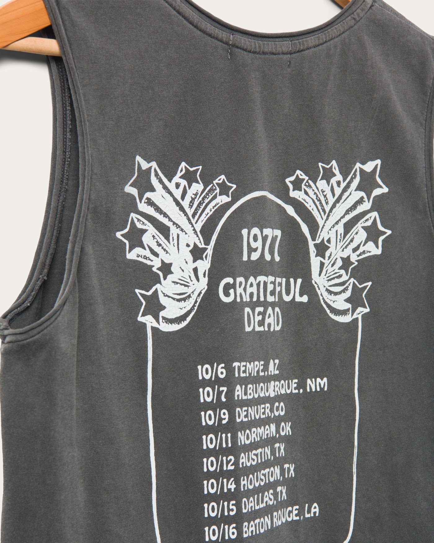 Women's Grateful Dead 1977 Tour Cropped Muscle Tank - Image 6