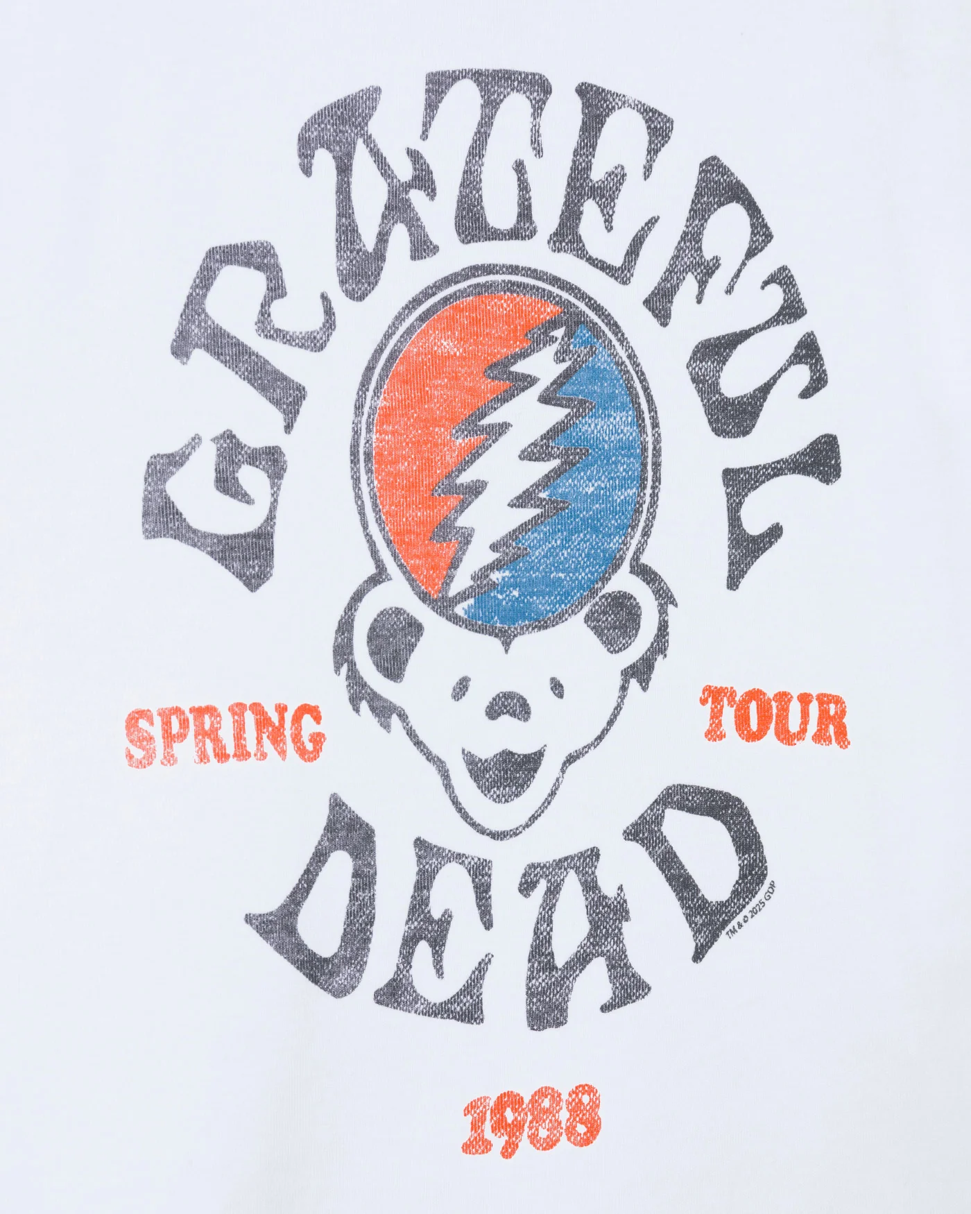 Women's Grateful Dead 1988 Tour Baby Raglan Tee - Image 5