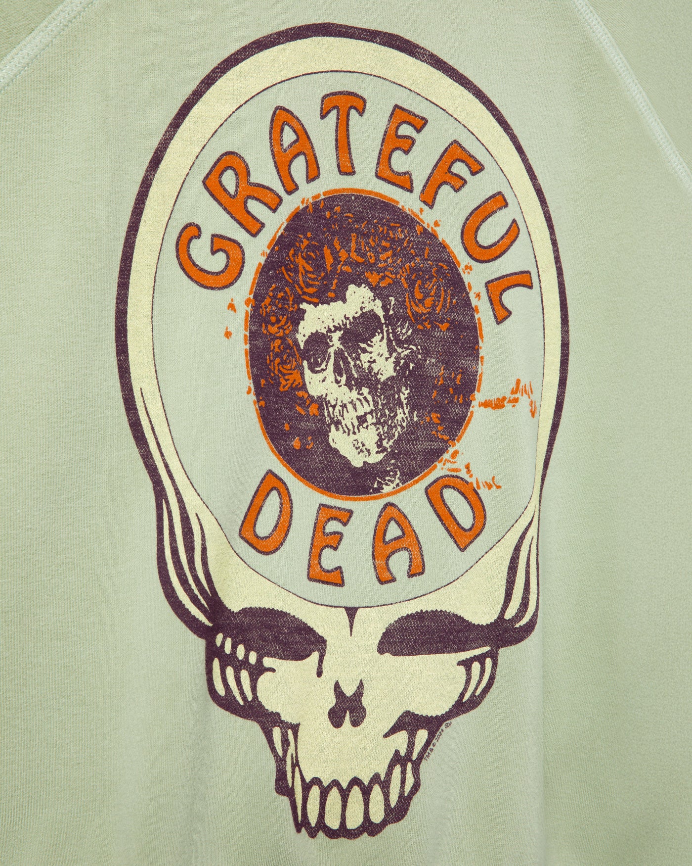 Women's Grateful Dead Skull Raglan Crew Fleece - Image 5