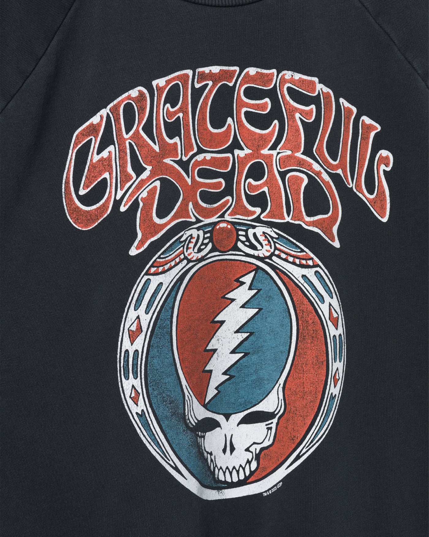 Women's Grateful Dead Skull Vintage Raglan Pullover - Image 5