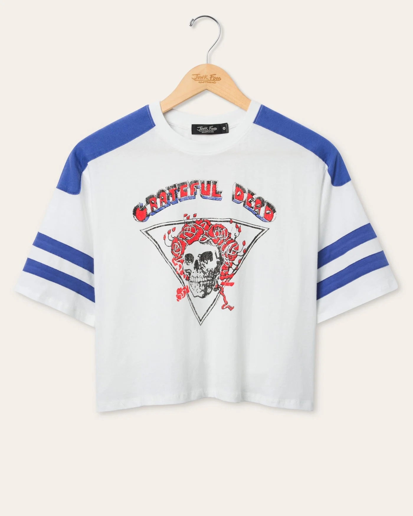 Women's Grateful Dead Striped Crop Tee