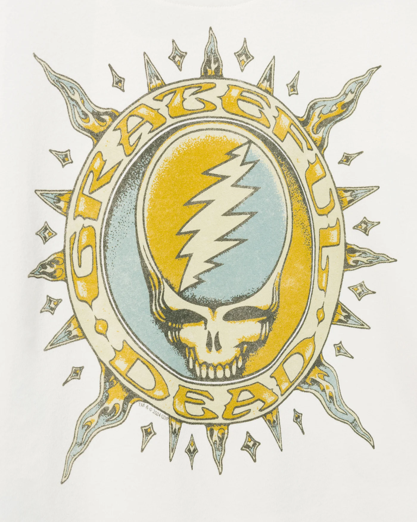 Women's Grateful Dead Sun Cropped Crew Fleece - Image 3