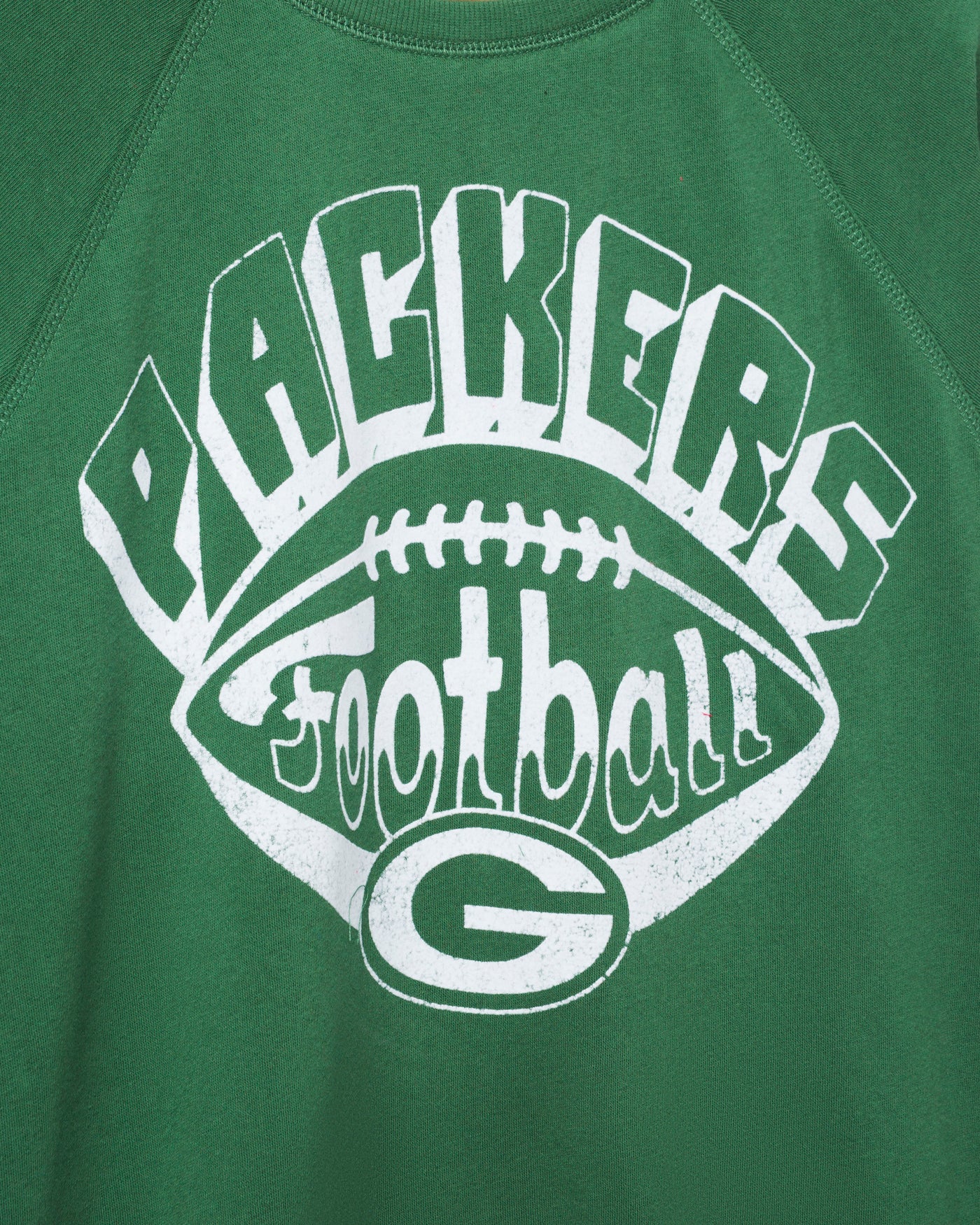 Women's Green Bay Packers Football Raglan Crew Fleece - Image 3
