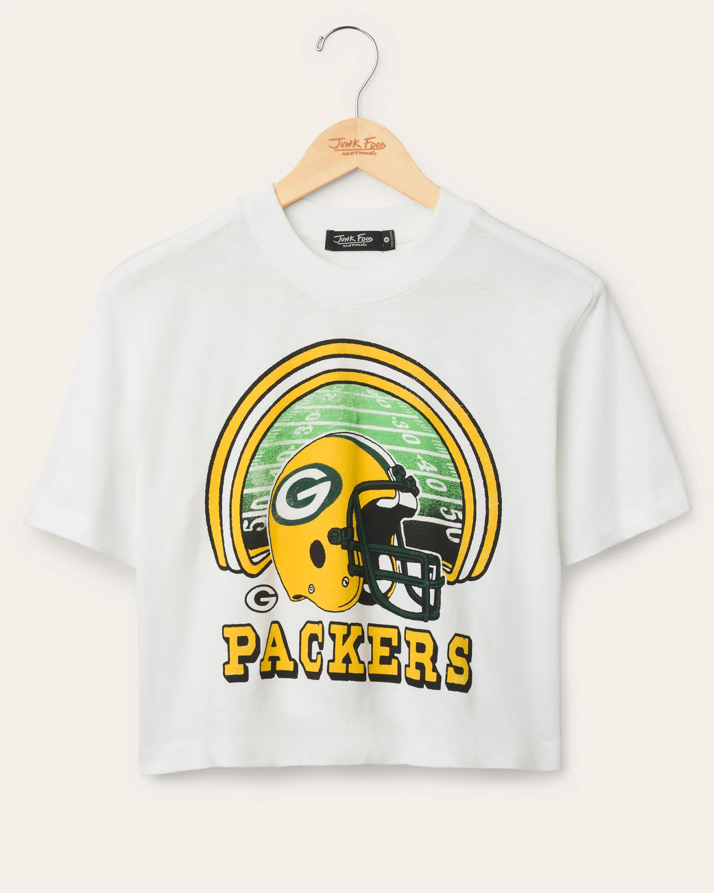 Women's Green Bay Packers Game Time Mock Neck Crop Tee