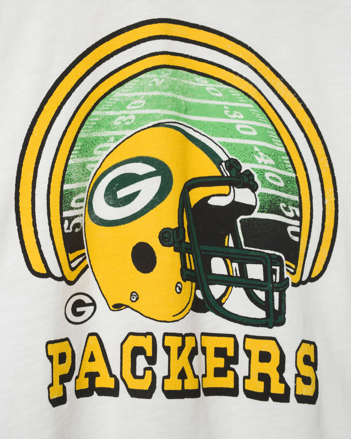 Women's Green Bay Packers Game Time Mock Neck Crop Tee - Image 5