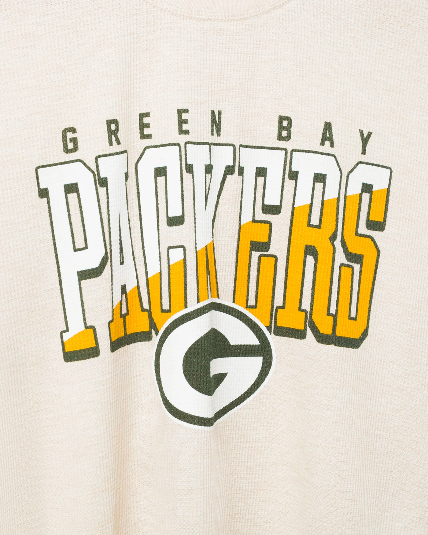 Women's Green Bay Packers Slant Crop Thermal - Image 5