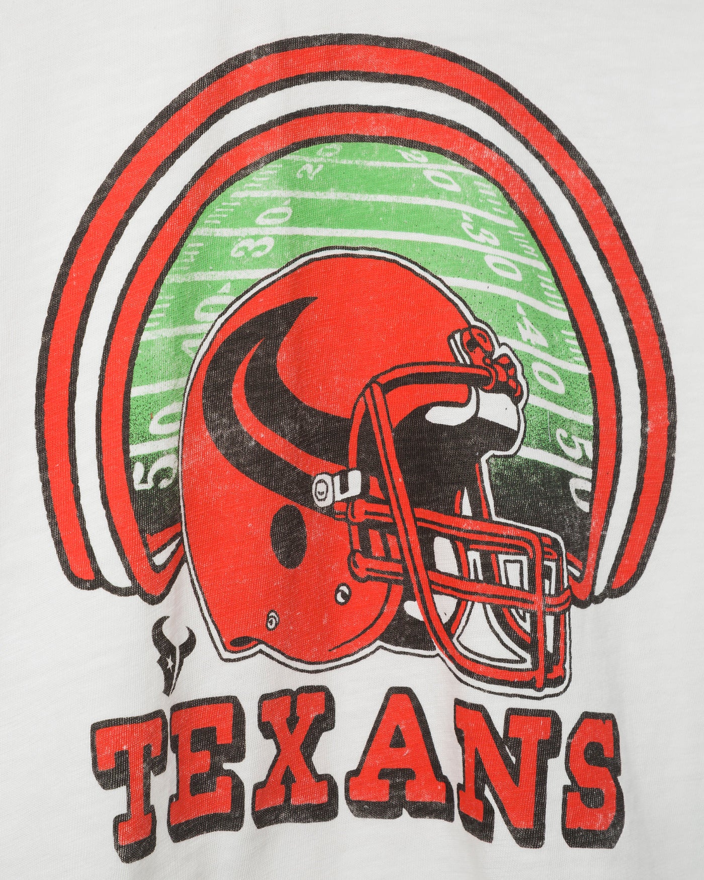 Women's Houston Texans Game Time Mock Neck Crop Tee - Image 3