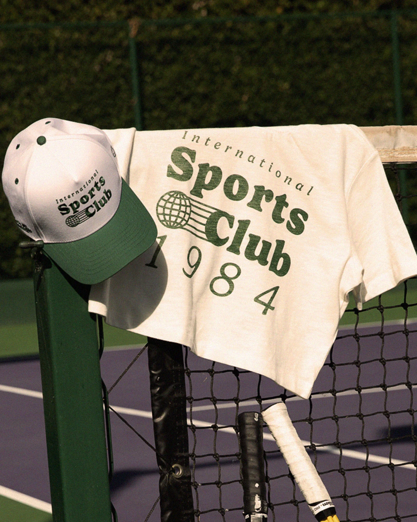 Women's International Sports Club 1984 Mock Neck Crop Tee - Image 5