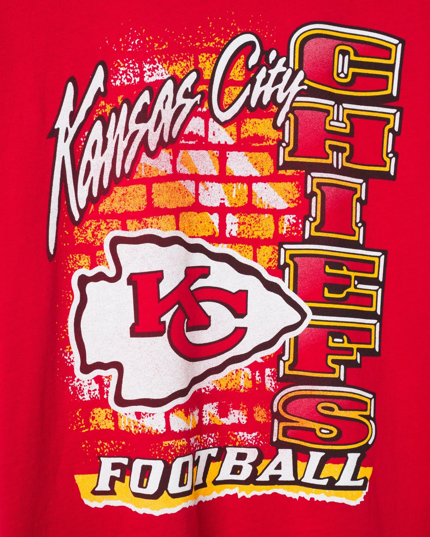 Women's Kansas City Chiefs Brick Vintage Tee - Image 3