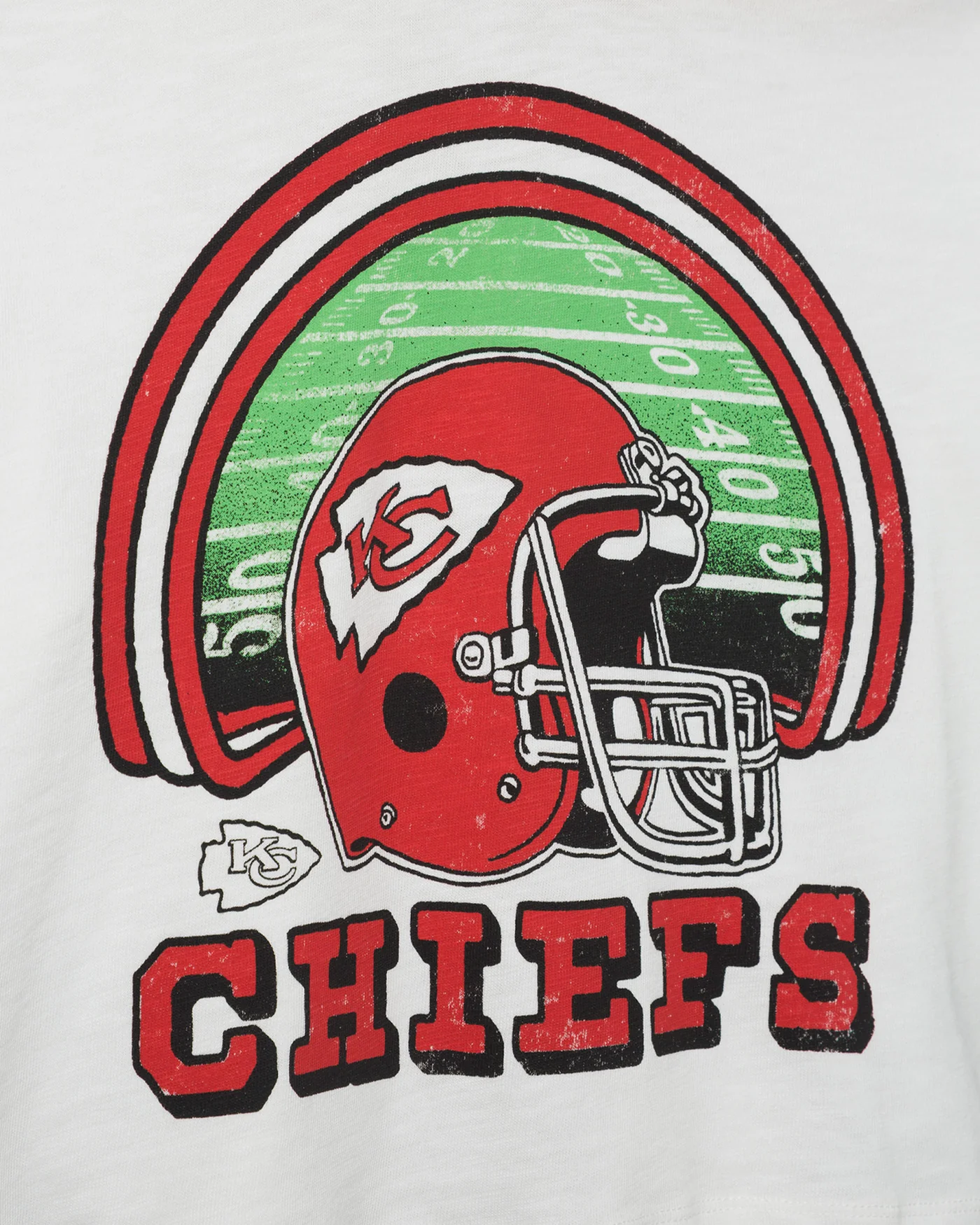 Women's Kansas City Chiefs Game Time Mock Neck Crop Tee - Image 5