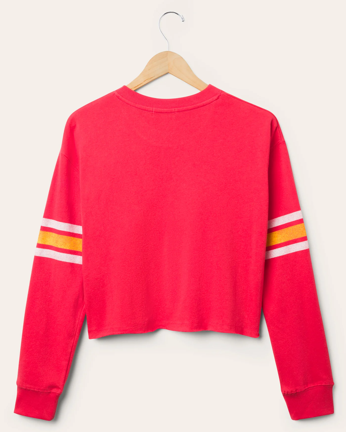 Women's Kansas City Chiefs Retro Crop Fleece - Image 2