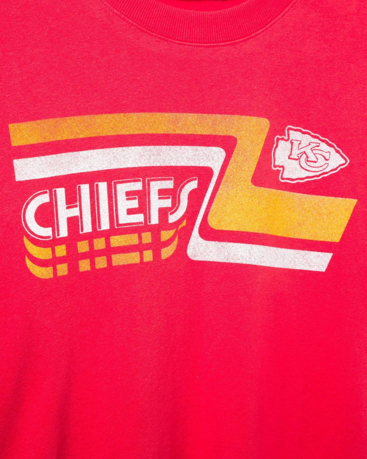 Women's Kansas City Chiefs Retro Crop Fleece - Image 3