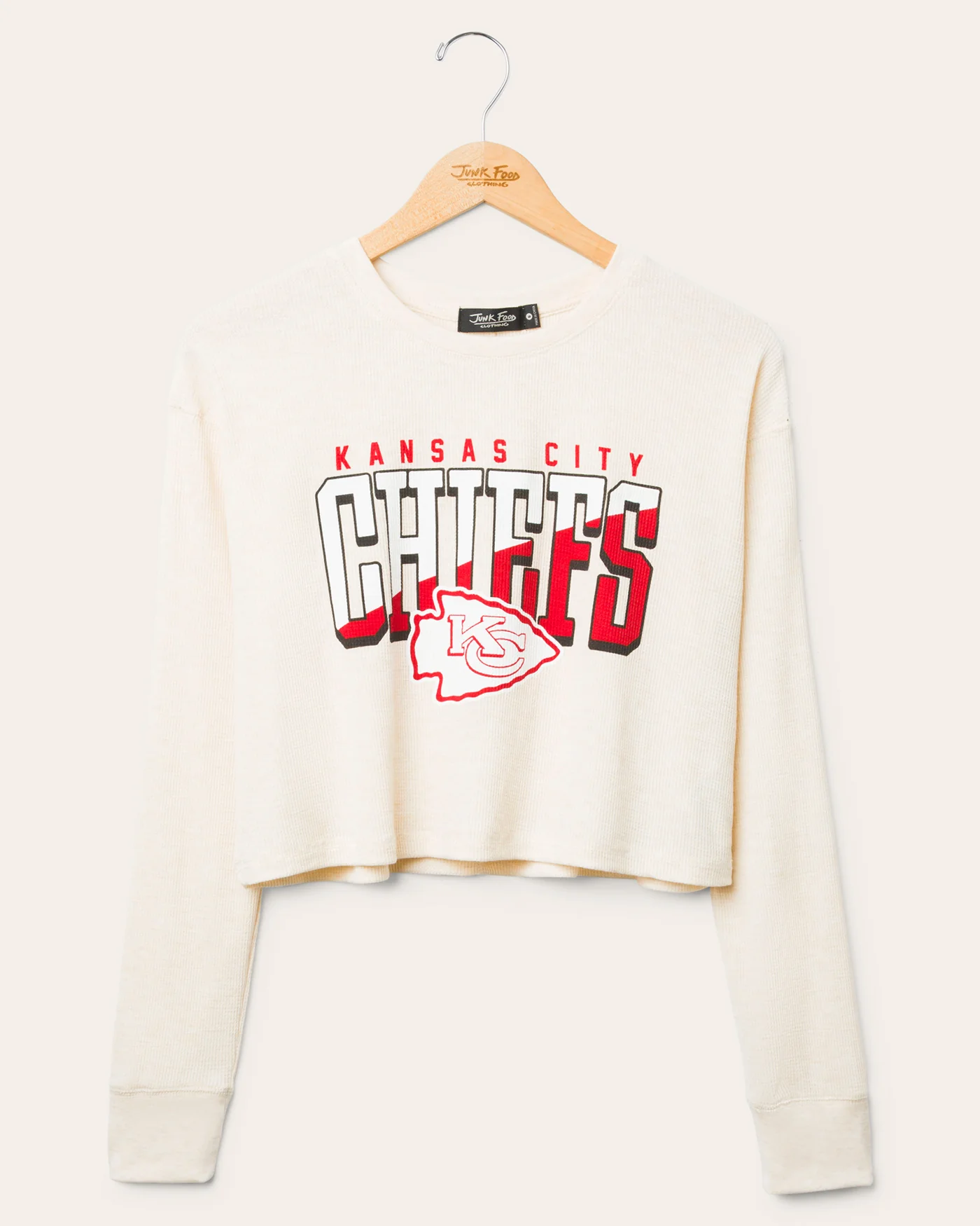 Women's Kansas City Chiefs Slant Crop Thermal