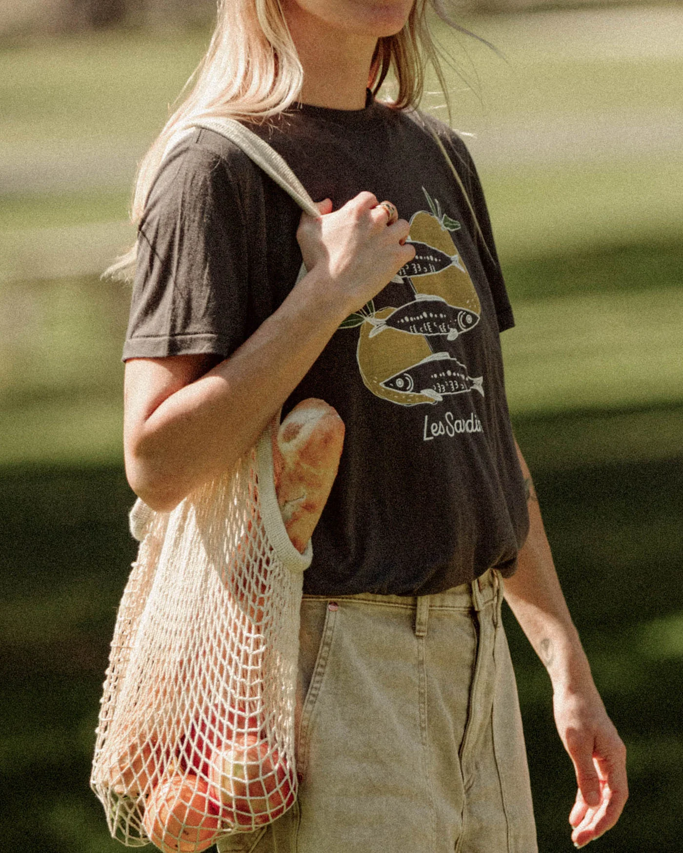 Women's Les Sardines Vintage Tissue Tee - Image 4