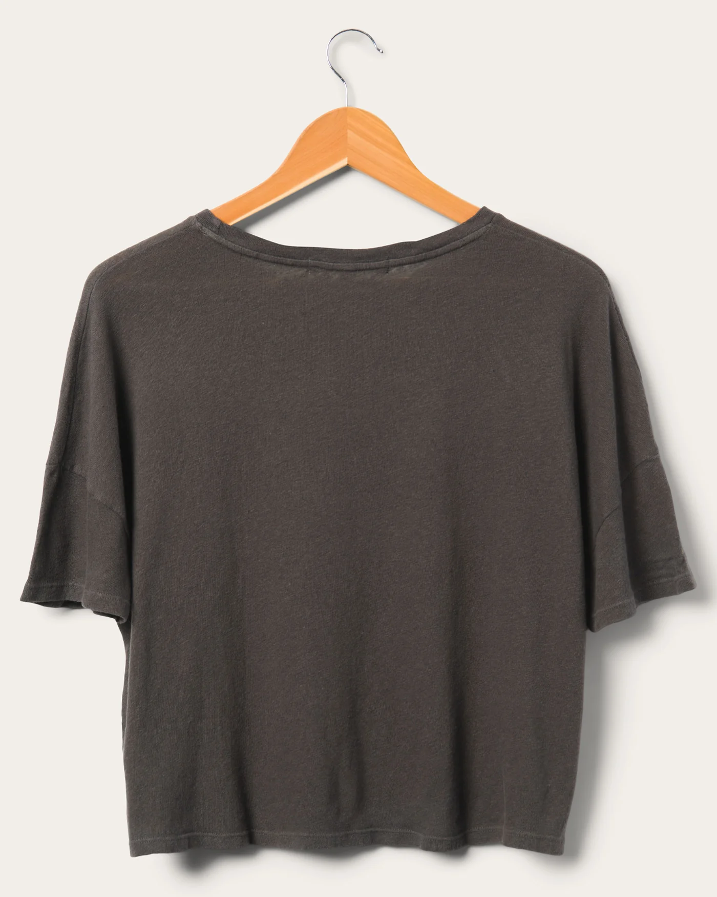 Women's Linen Crop Tee - Image 2