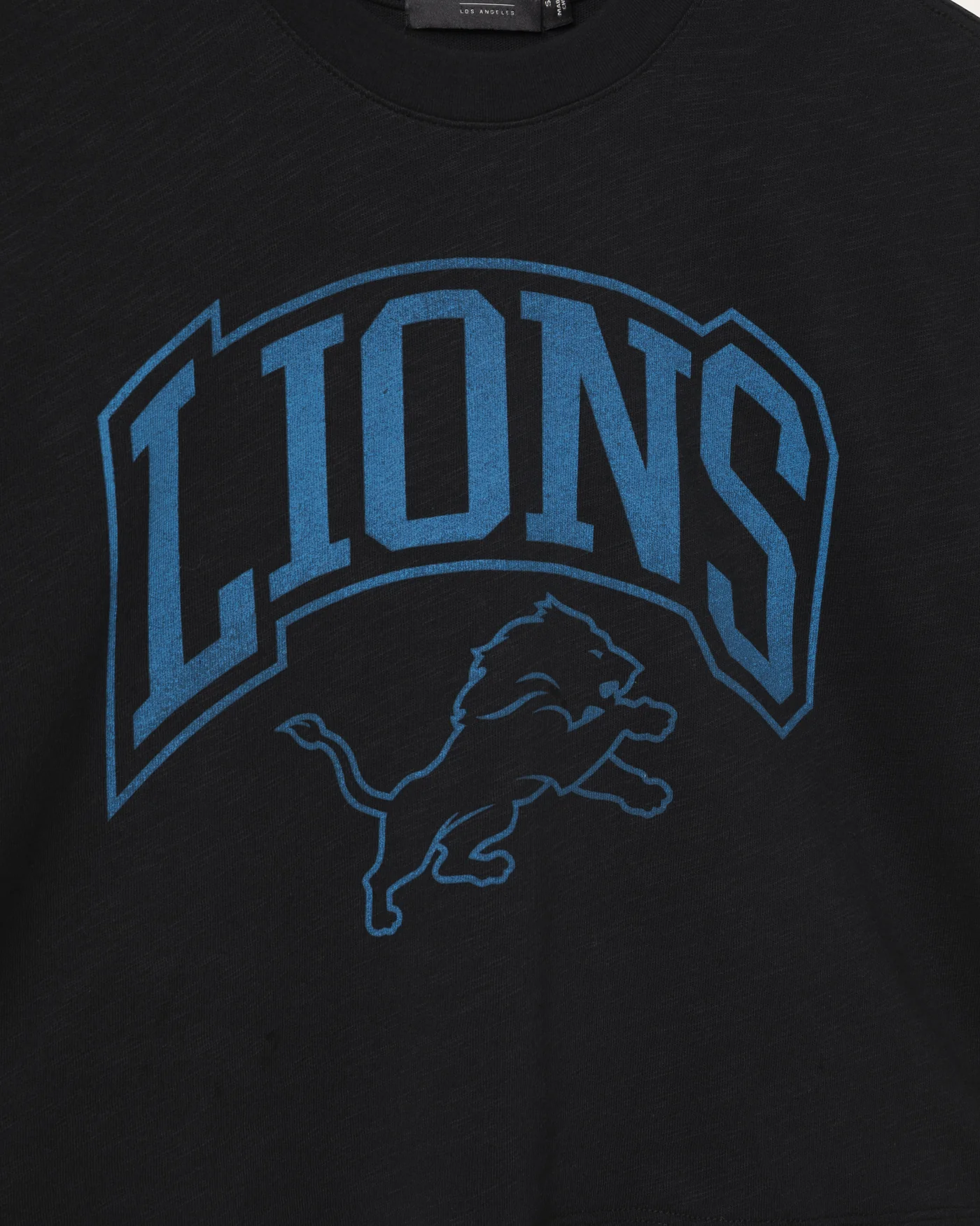 Women's Detroit Lions Blitz Mock Neck Crop - Image 3
