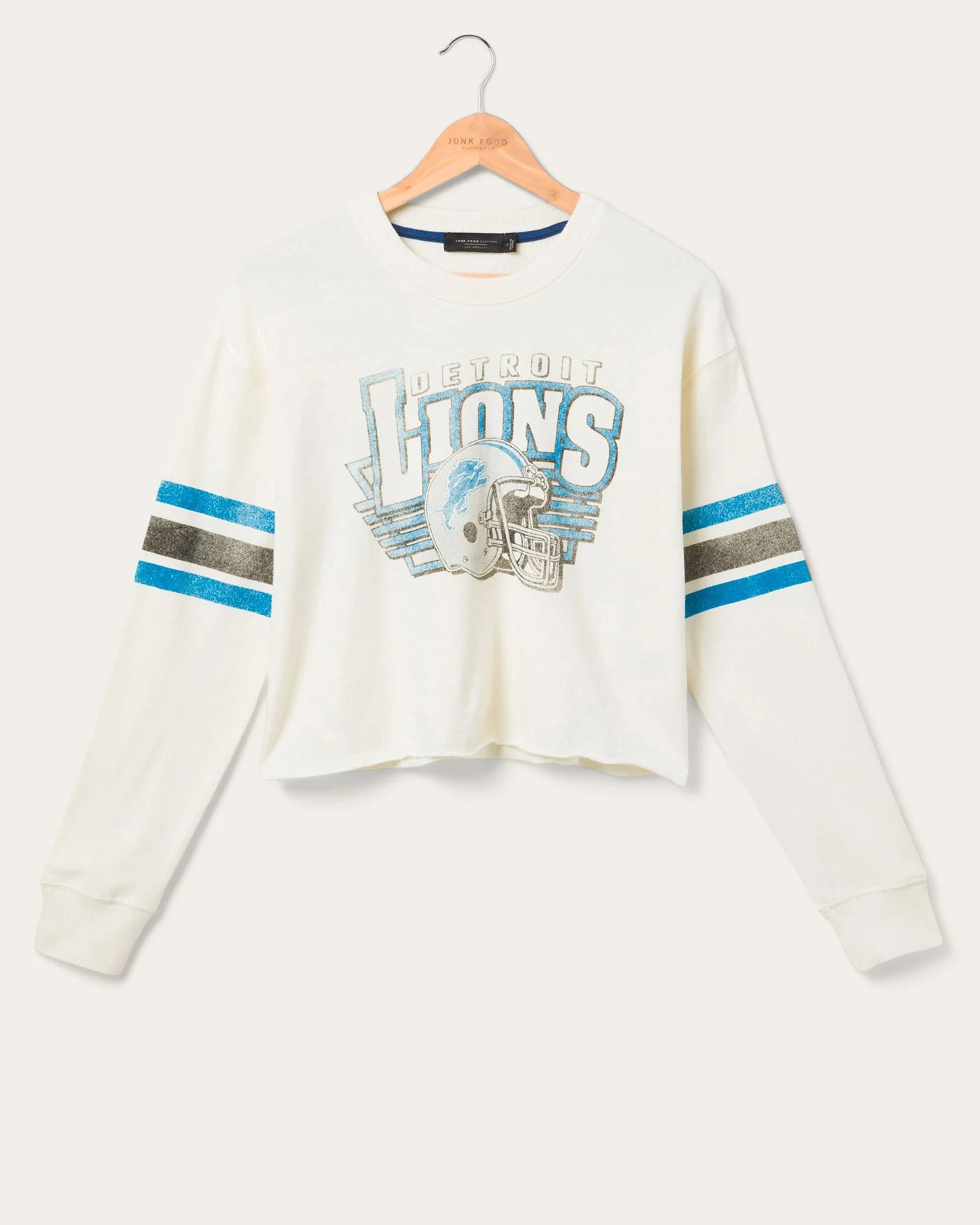 Women's Detroit Lions Kickoff Crop Crew Fleece