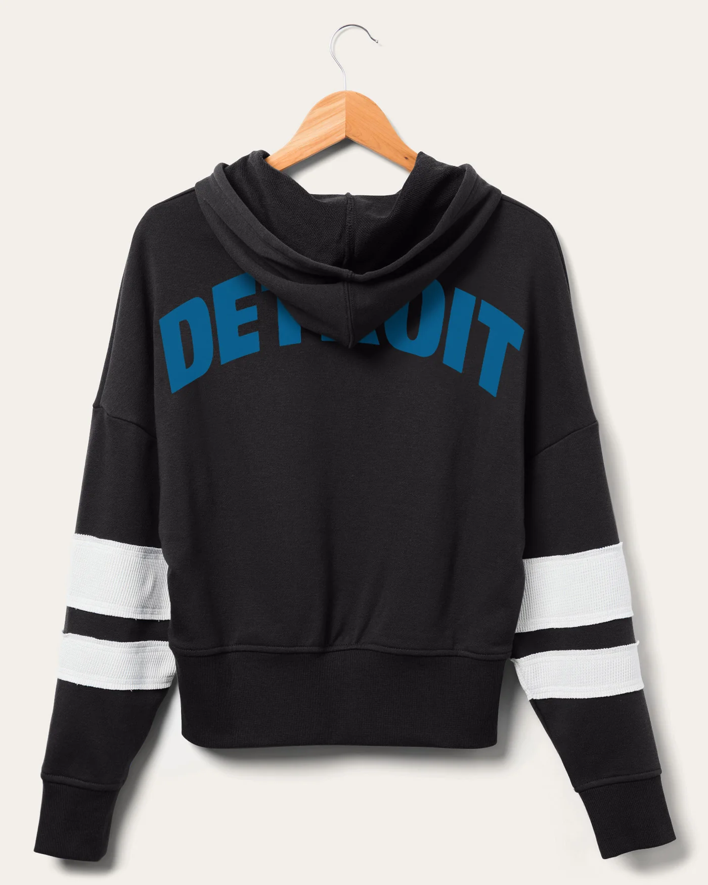 Women's NFL Lions Sideline Striped Fleece - Image 3